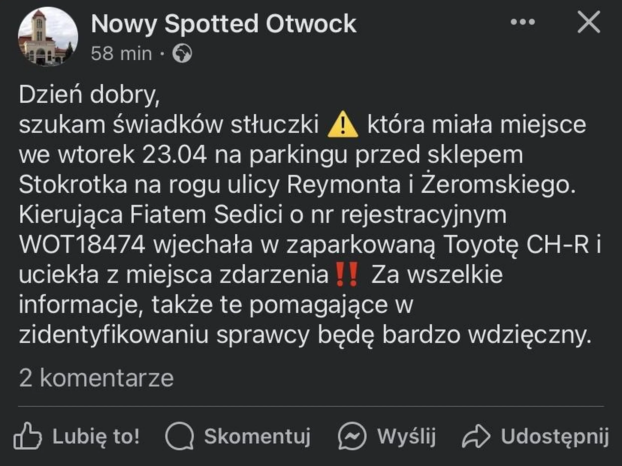 Proszę się przyznać, a nie uciekać