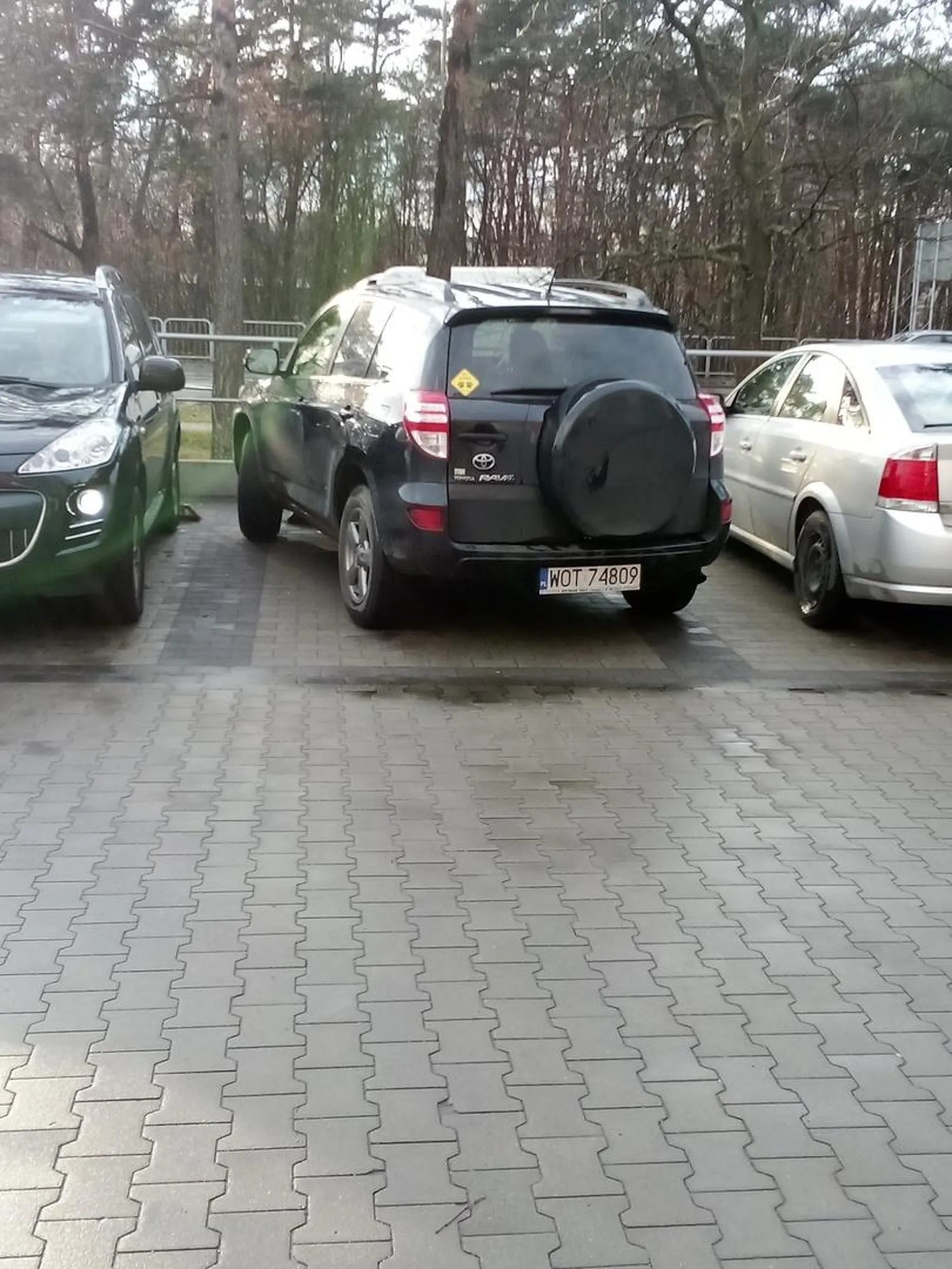 Parkowanie wycentrowanie suwmiarką.