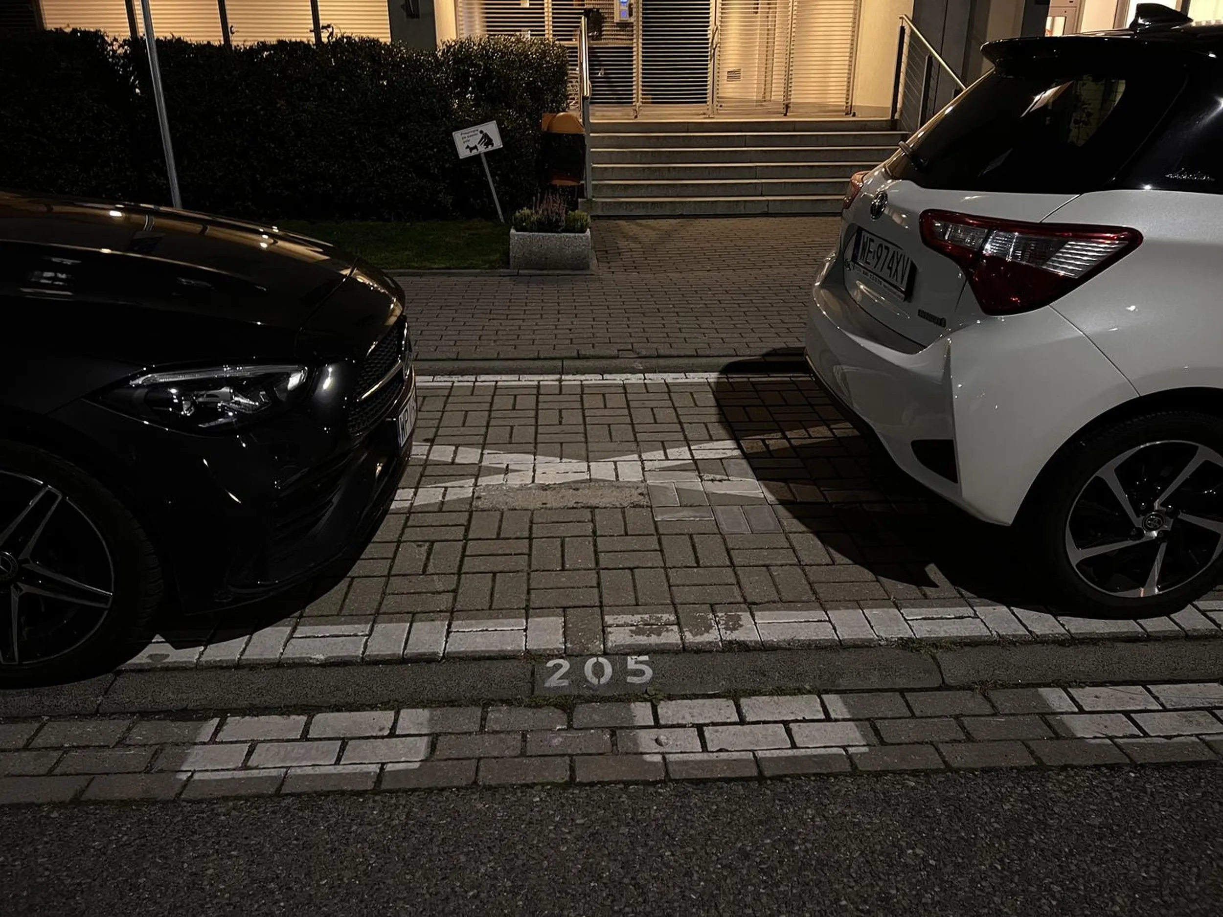 Zastawia prywatne miejsce postojowe. Nie stosuje się do znaków drogowych.