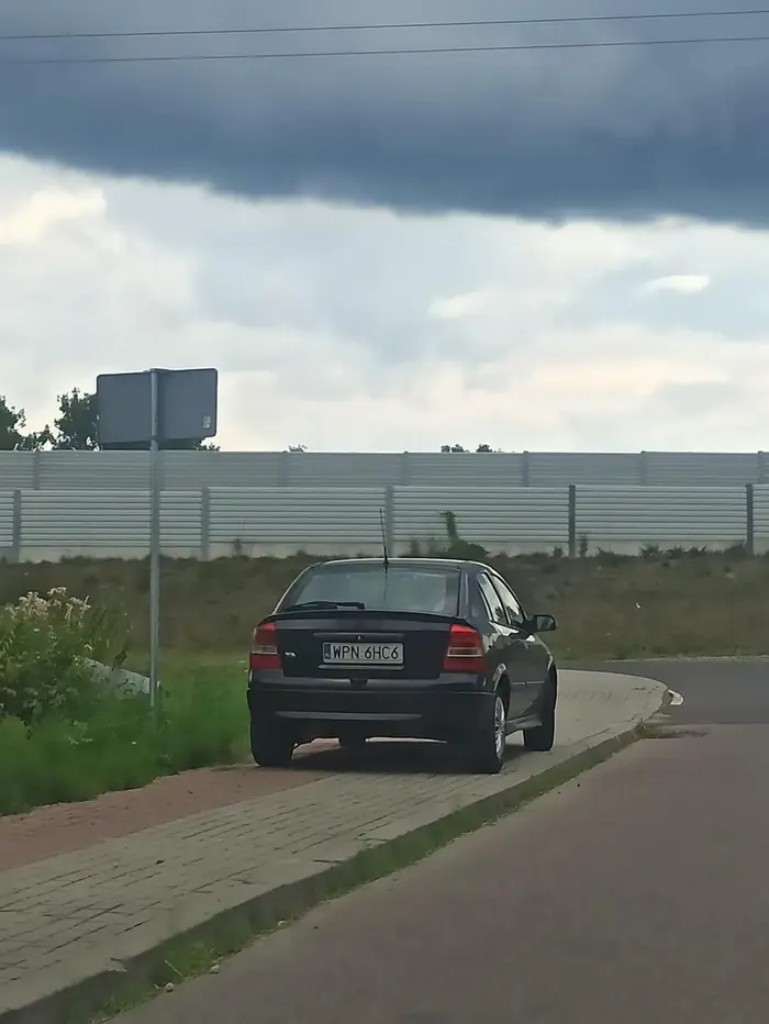 Na chodniku wiesniak