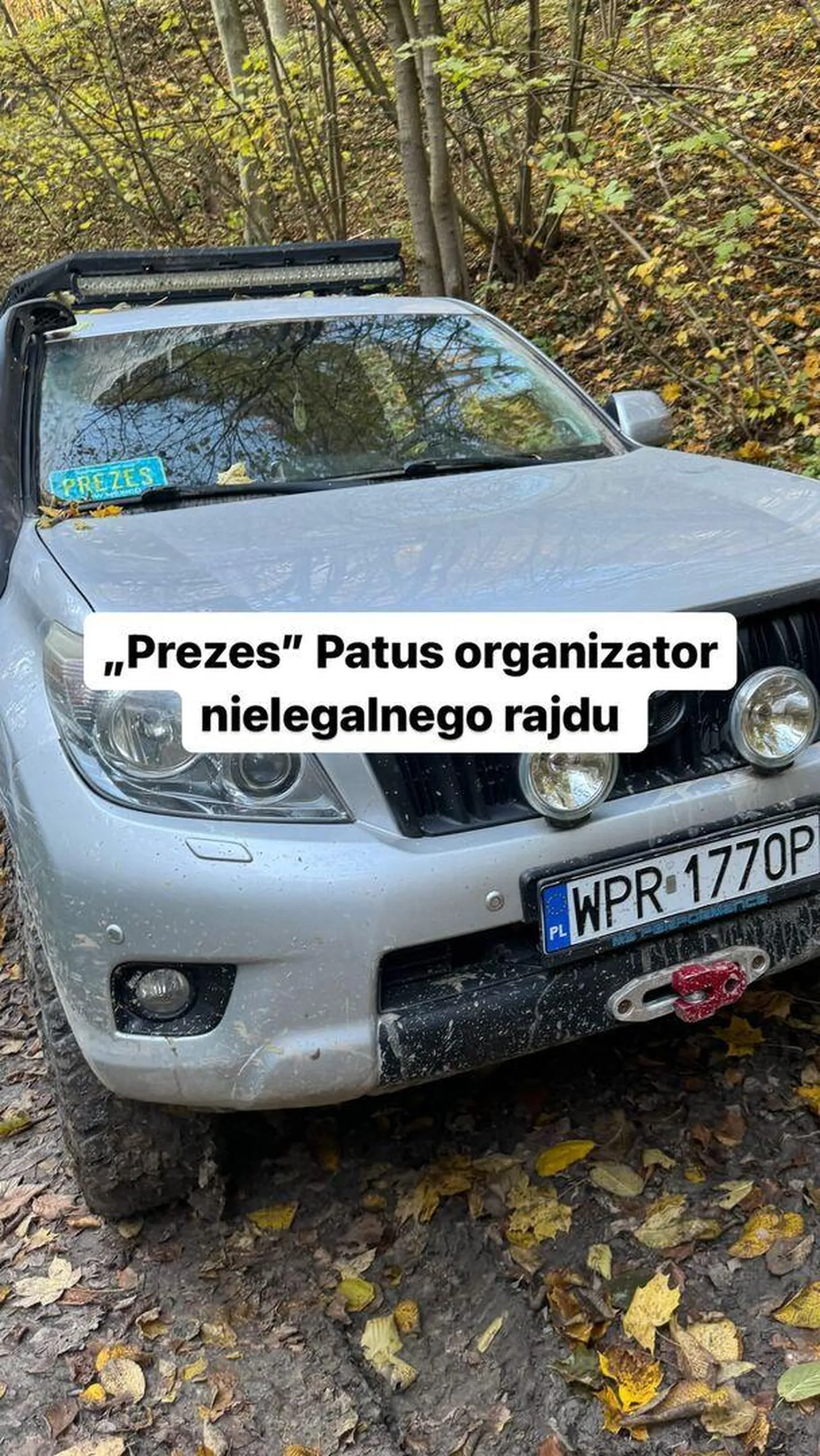 Jeździ po rezerwacie