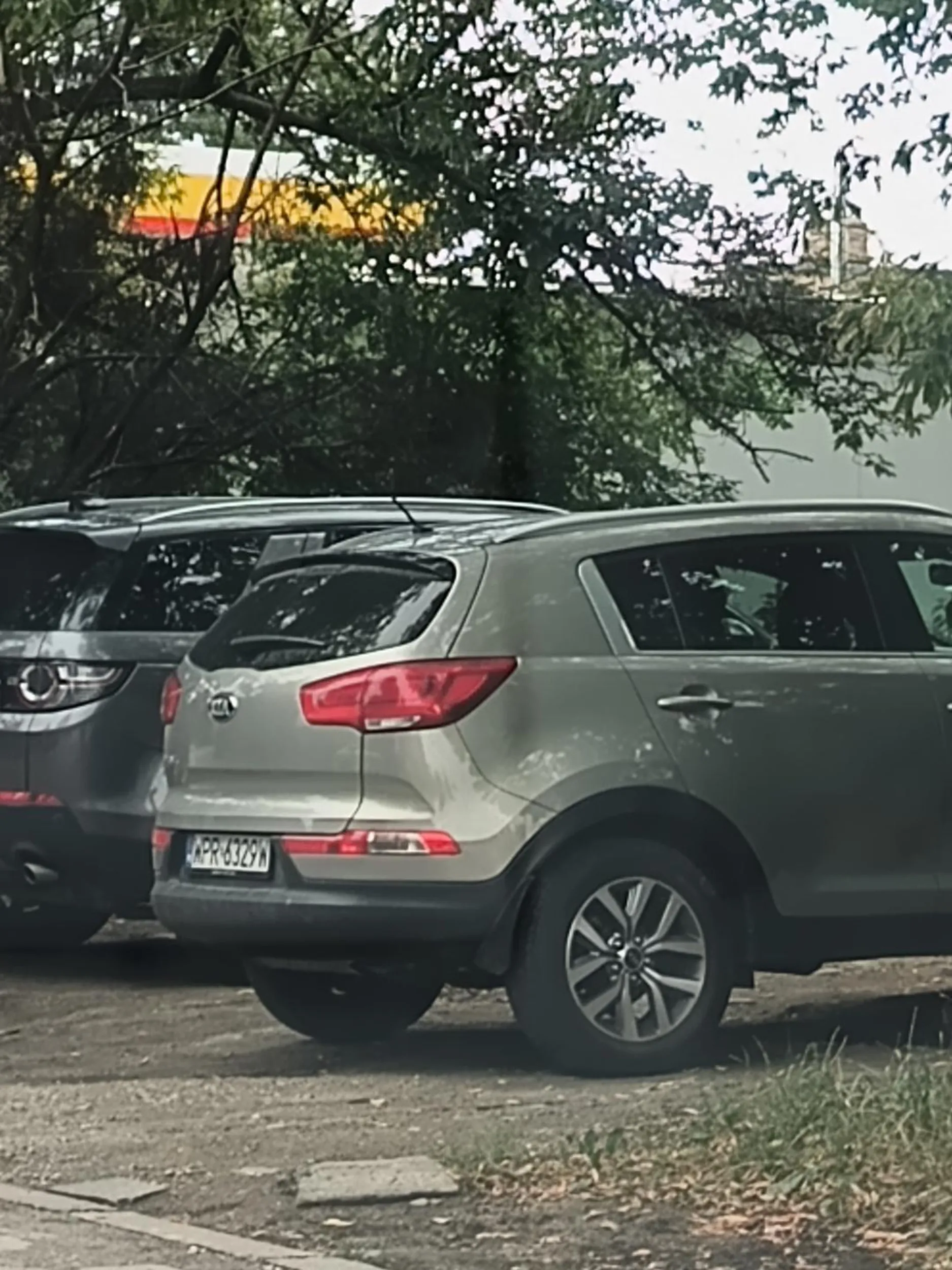 Chamskie parkowanie w krzakach i rozjrzerzdzanie trawnika