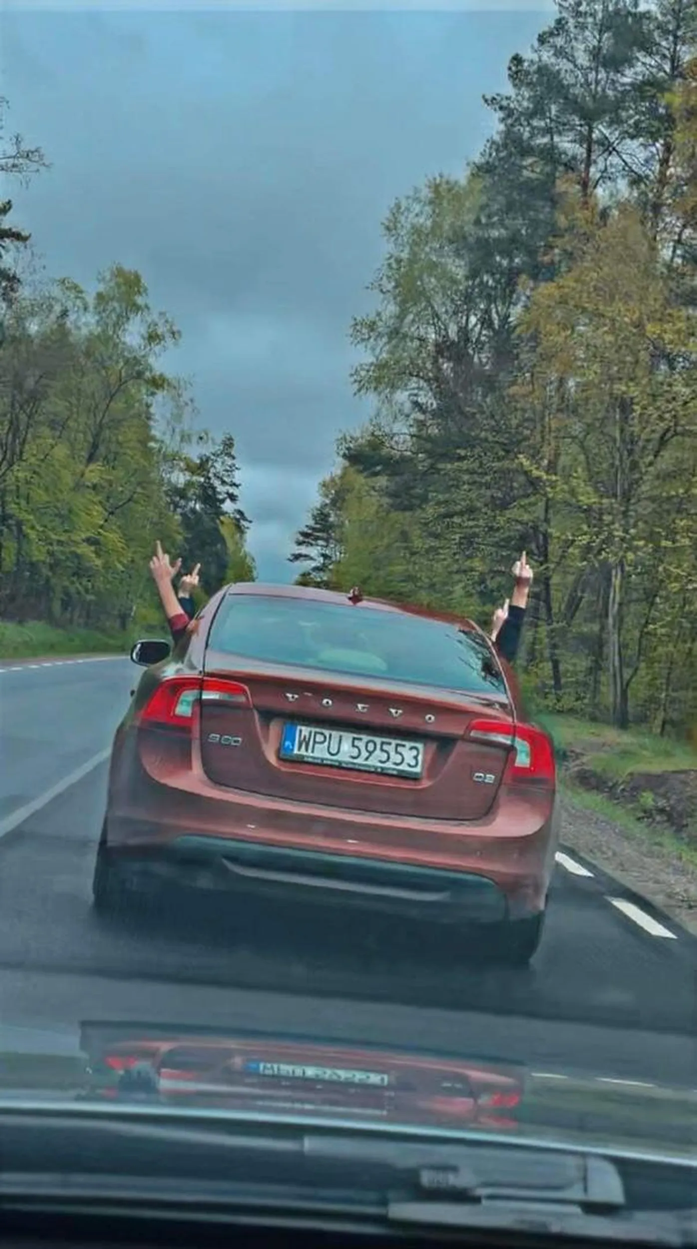 Kierowca miło mnie pozdrowił