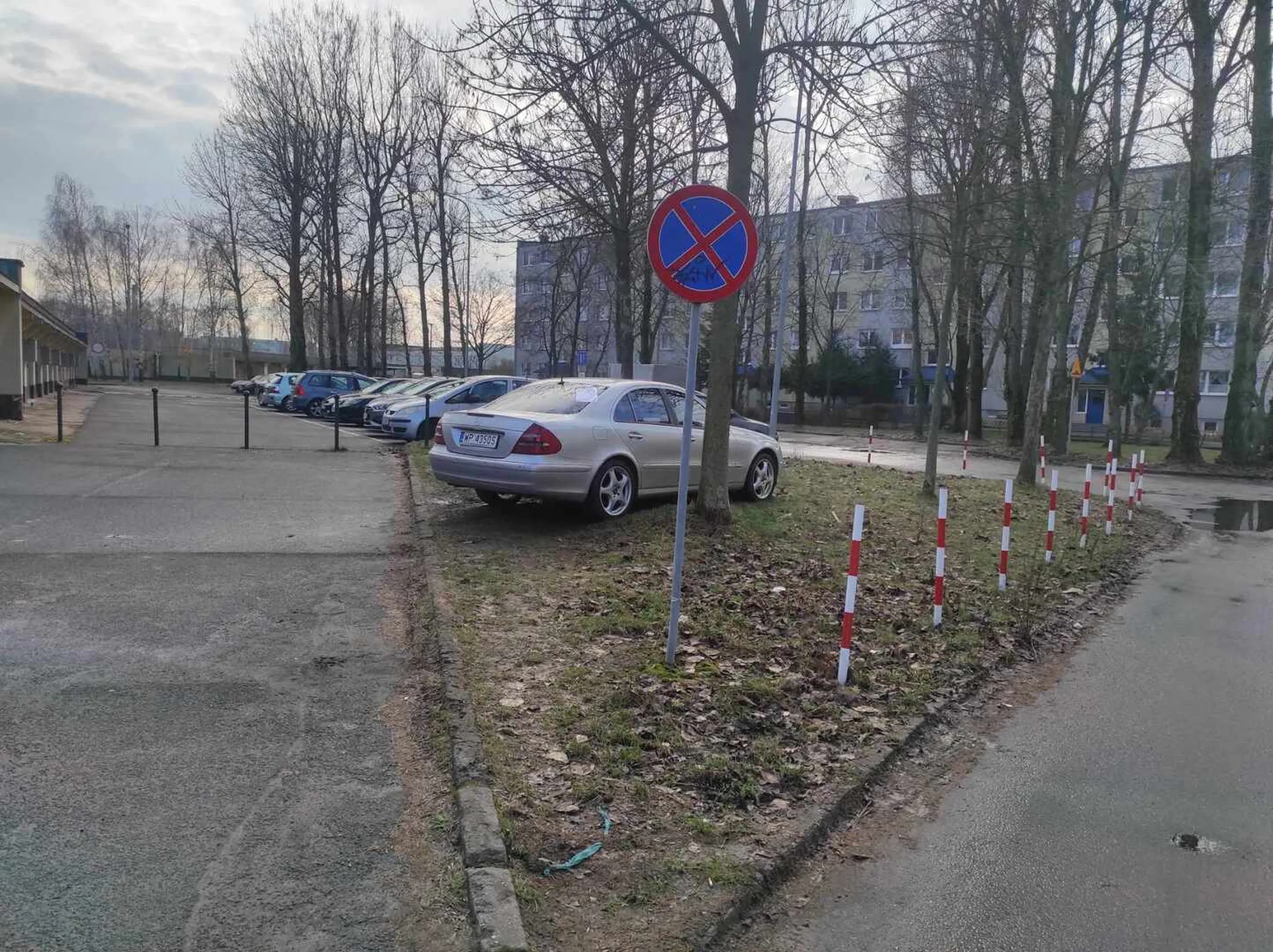 Bez komentarza. Gówniarz w "angliku" parkuje na zakazie i trawniku ... Się zrymowało :)