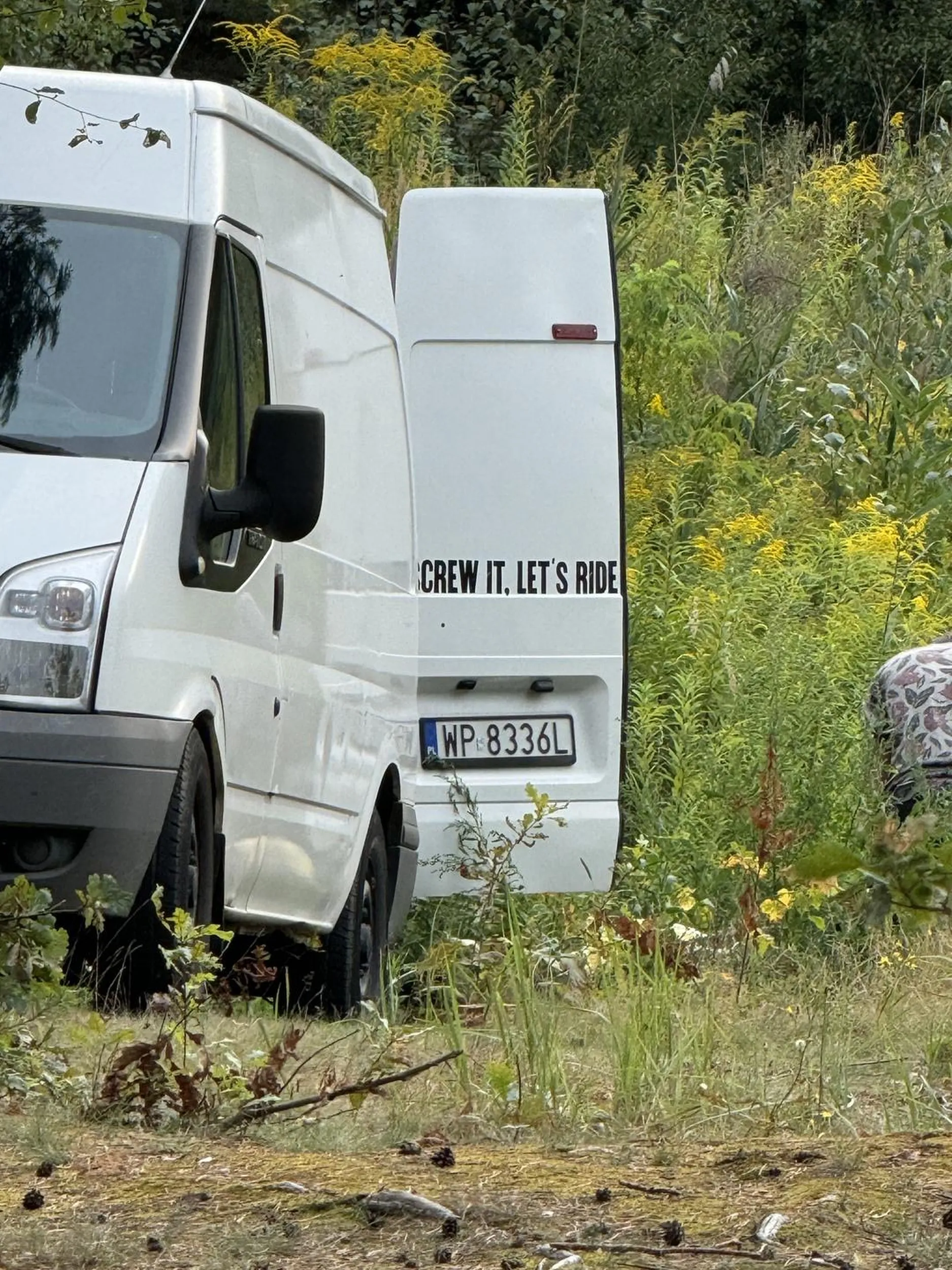 Wywozi śmieci do lasu