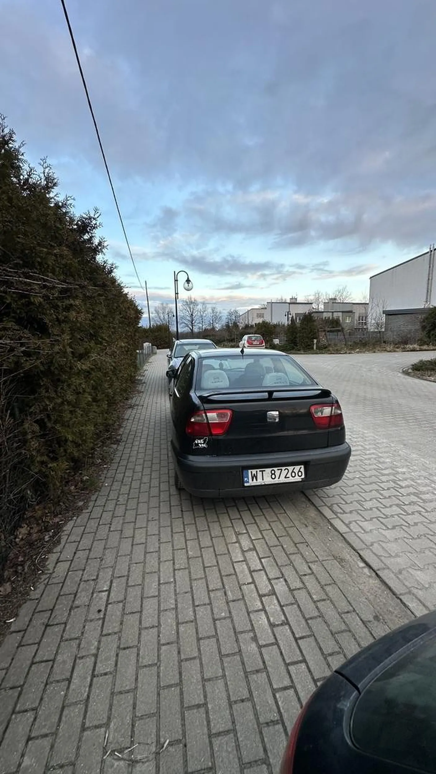 Parkuje jak sierota, nie zostawia miejsca dla pieszych.