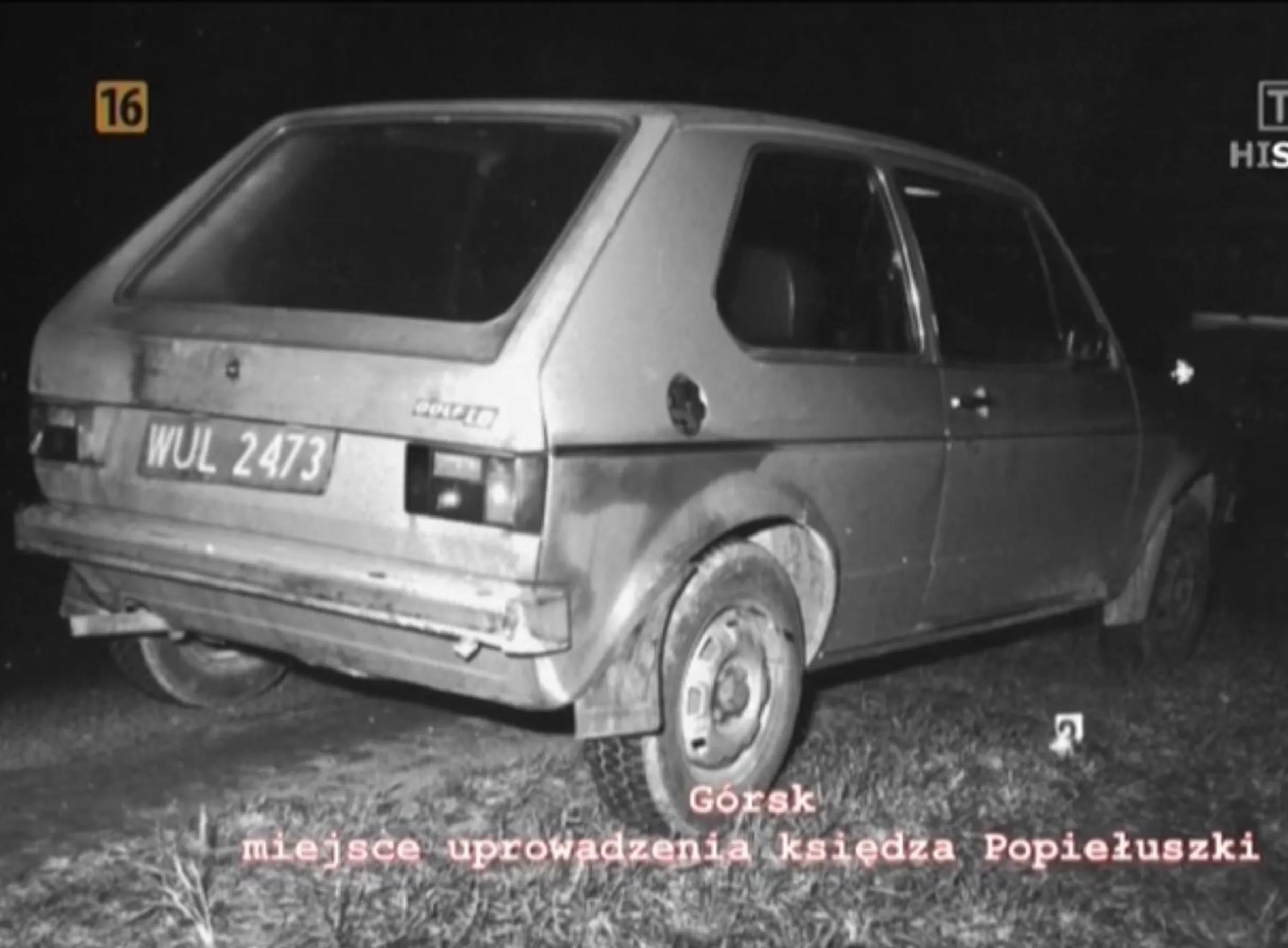 VW Golf Mk1 - Samochód, z którego 19 X 1984 uprowadzono ks. Jerzego Popiełuszkę.