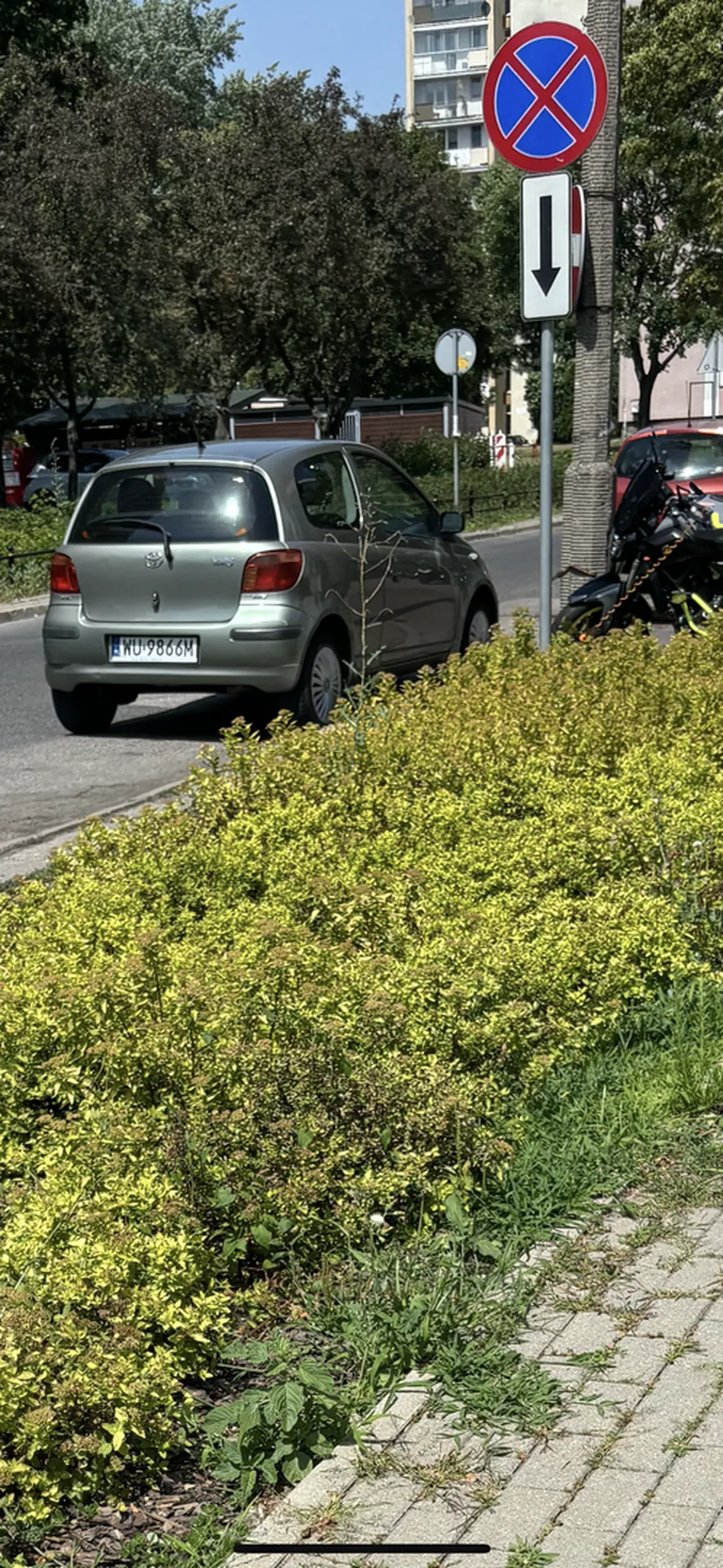 parkuje codziennie na zakazie swoim cipkowozem dodatkowo utrudniając wyjazd z garażu podziemnego