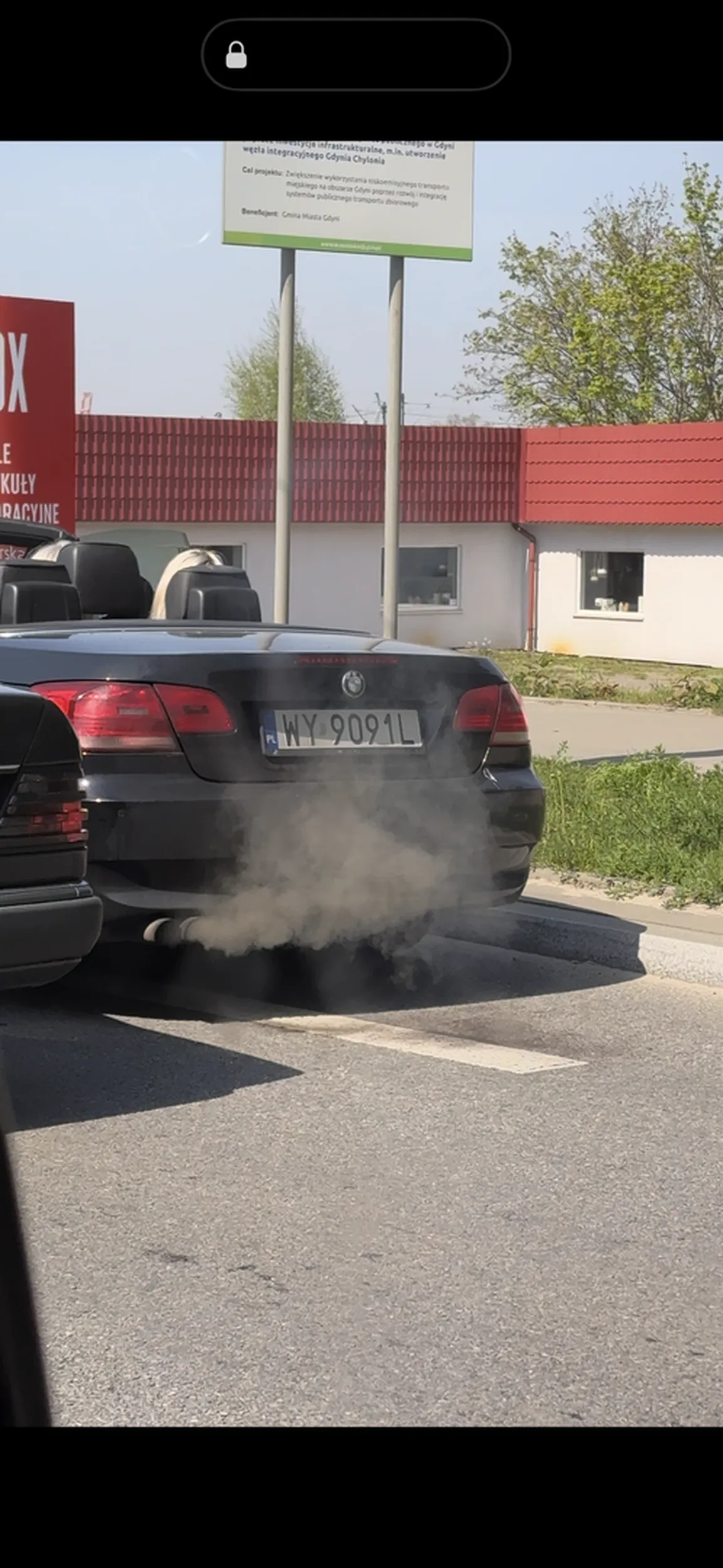 pół drogi nie widać, zadyma taka że ch*j