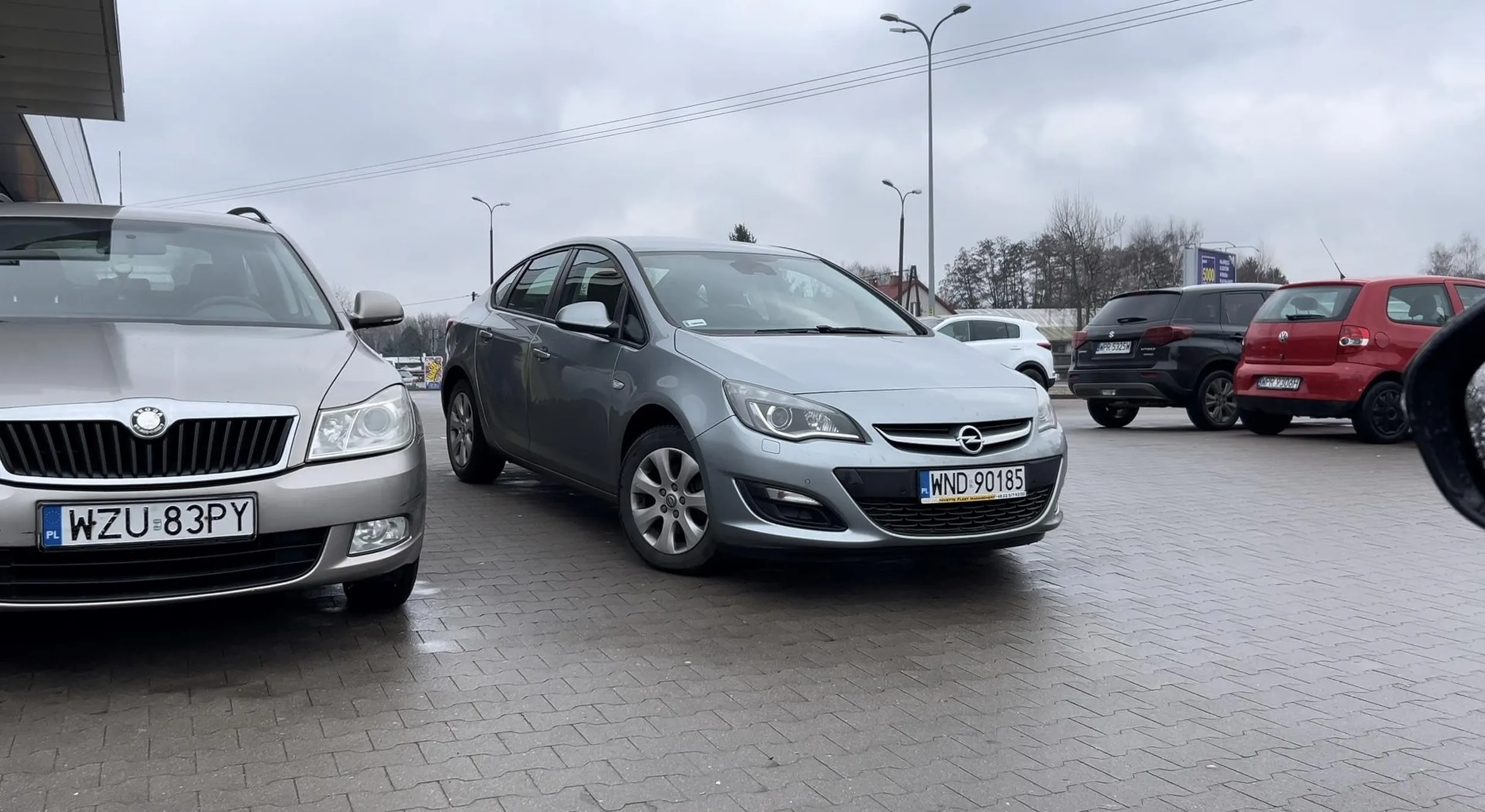 Głupi i głupszy, dodatkowo ameba Parkingowa, staje w wejściu i blokuje przejazd/wyjście ze sklepu. Pruszków, aleje Jerozolimskie 454