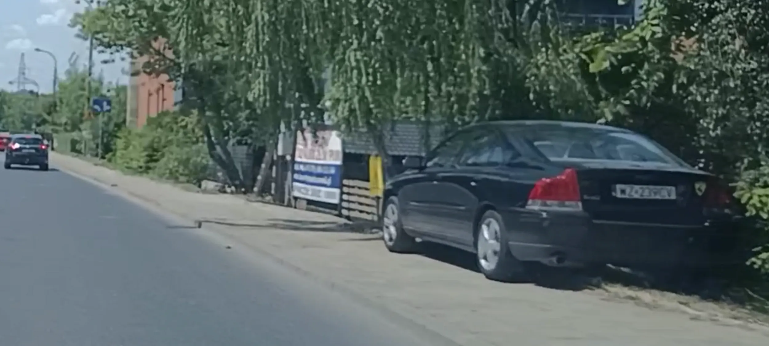 Patoparkowanie na chodniku i trawie