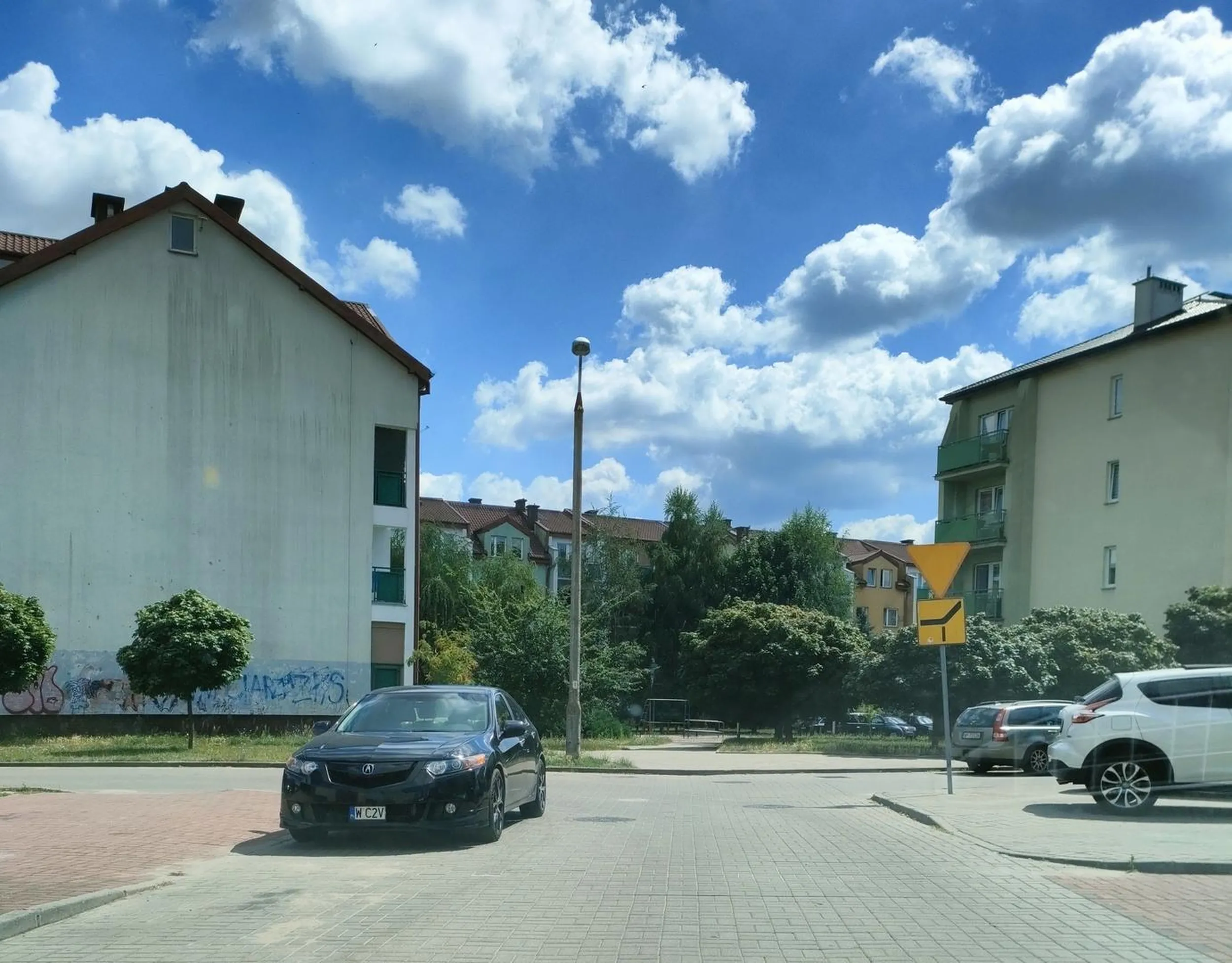 Zajebiste miejsce parkingowe.