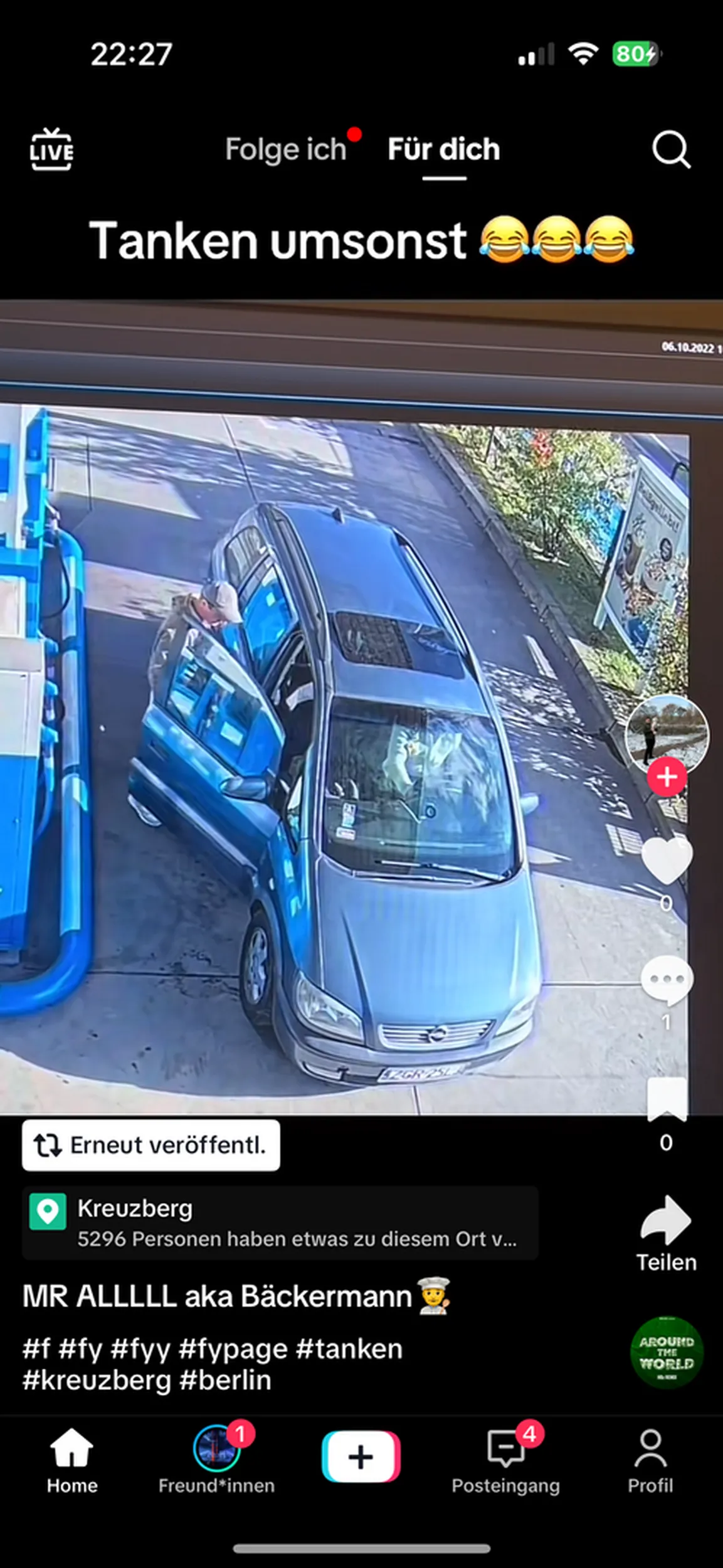 Zajebal benzynę i odjechał bez płacenia