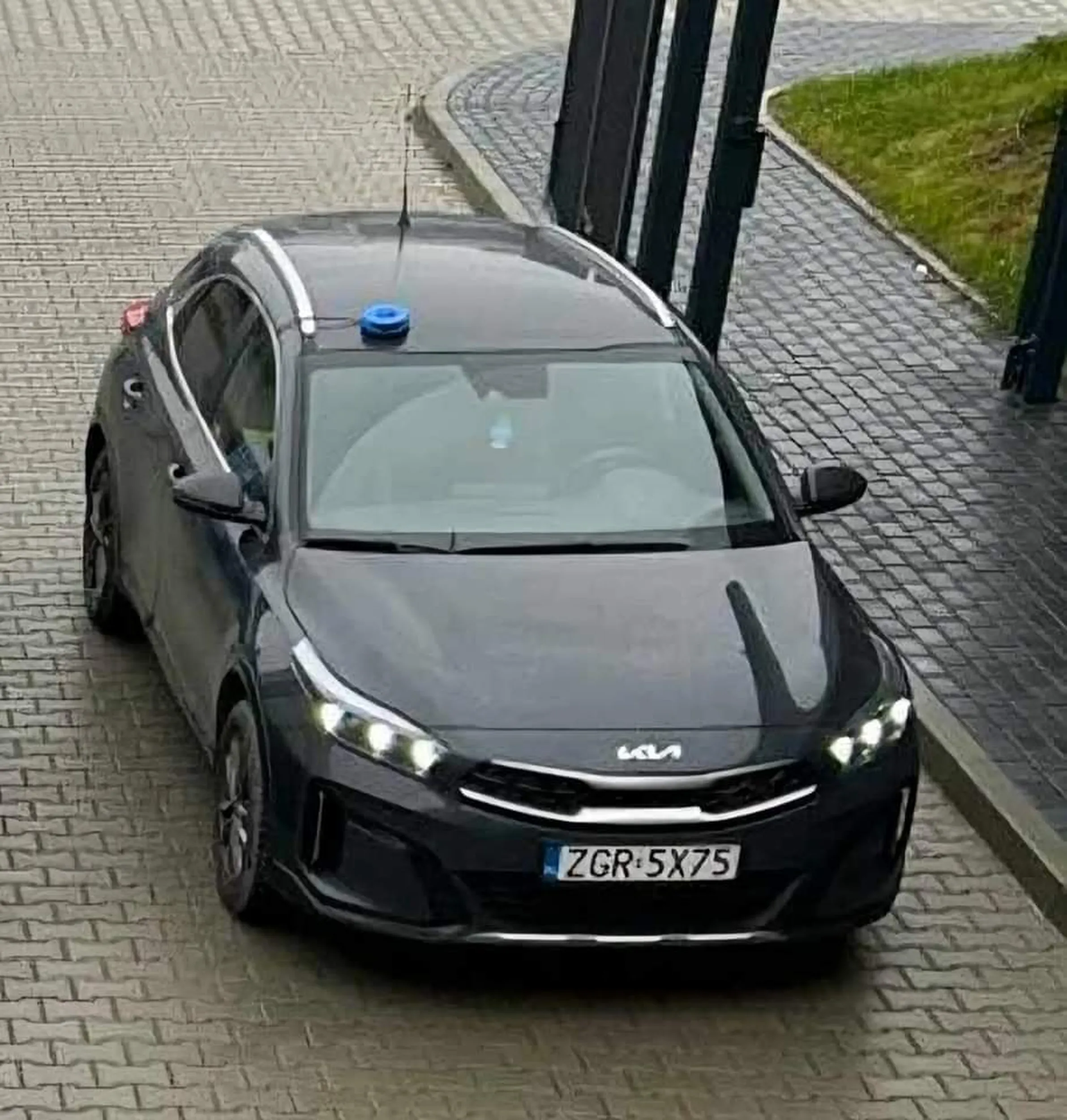 Tajniaki czarna kia ceed