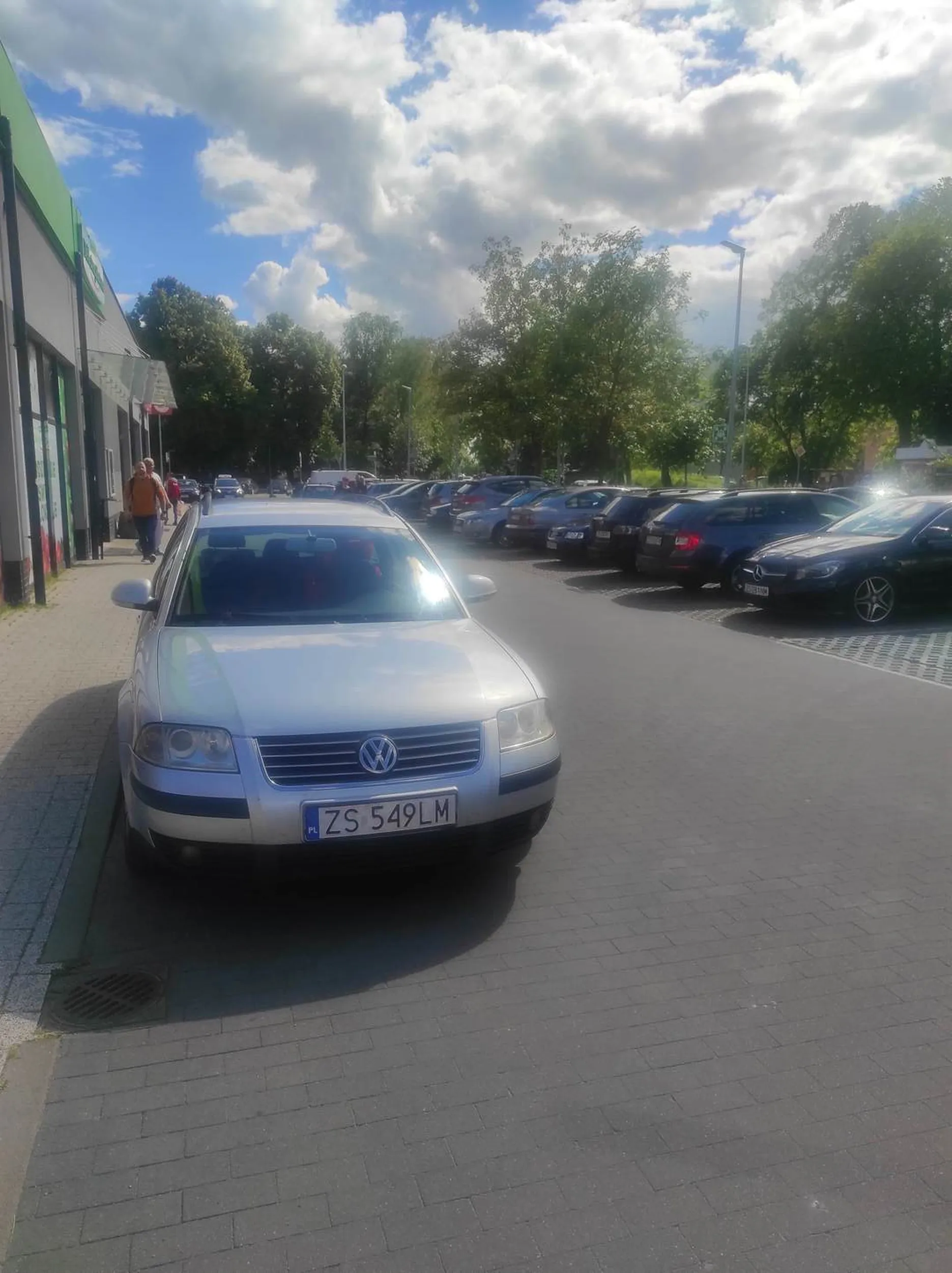 Kierowca utrudniający wyjazd na miejsca postojowe dla osób niepełnosprawnych, postuluje byle gdzie mimo wolnych miejsc postojowych w pobliżu.