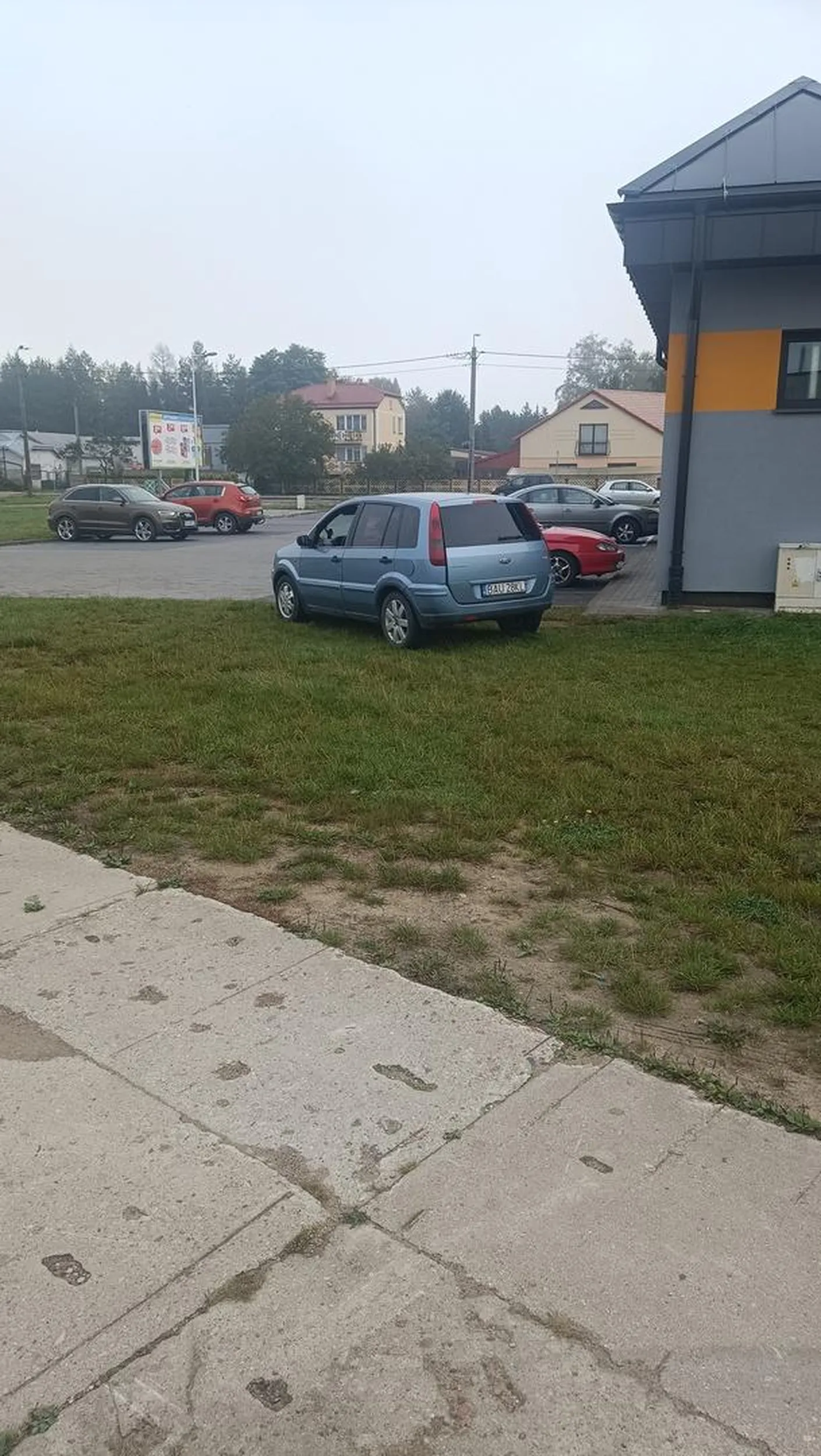 Parkowanie notoryczne na trawniku