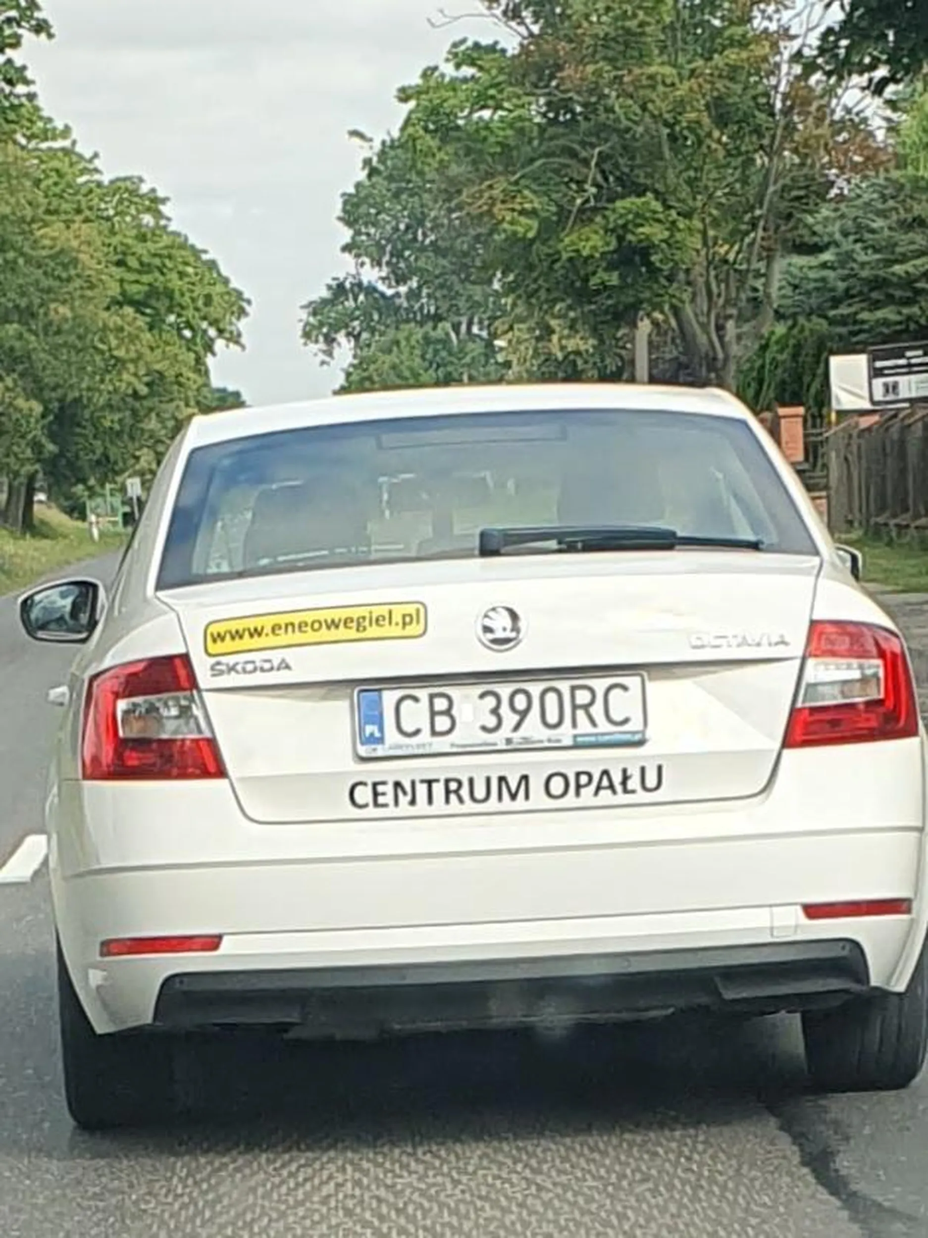 Wyrzuca smieci podczas jazdy