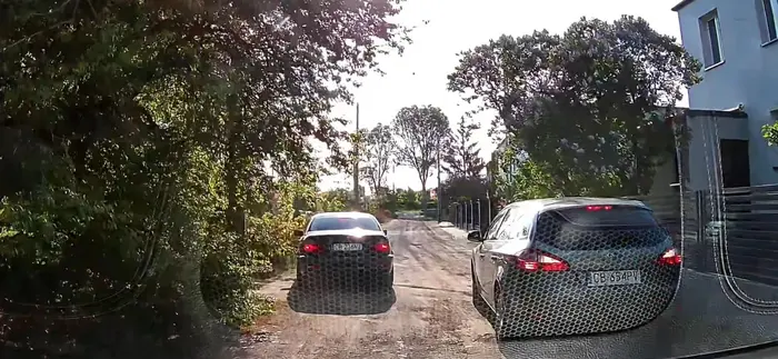 Proszę nauczyć się parkować albo chociaż zostawiać miejsce, mam porysowane lusterko bo żeby Pana/Panią wyminąć trzeba wjechać w krzaki.