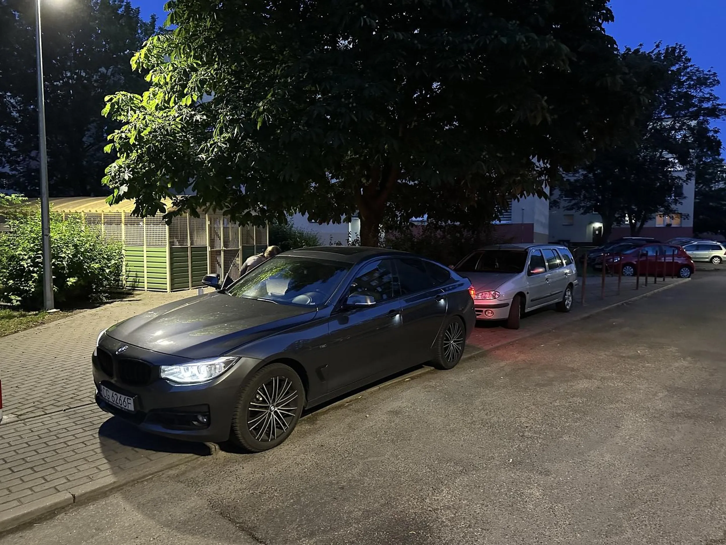 Pani ewidentnie  nie potrafi parkować zgodnie z przepisami i jeszcze kolegów zwołuje jak jej się zwróci uwagę