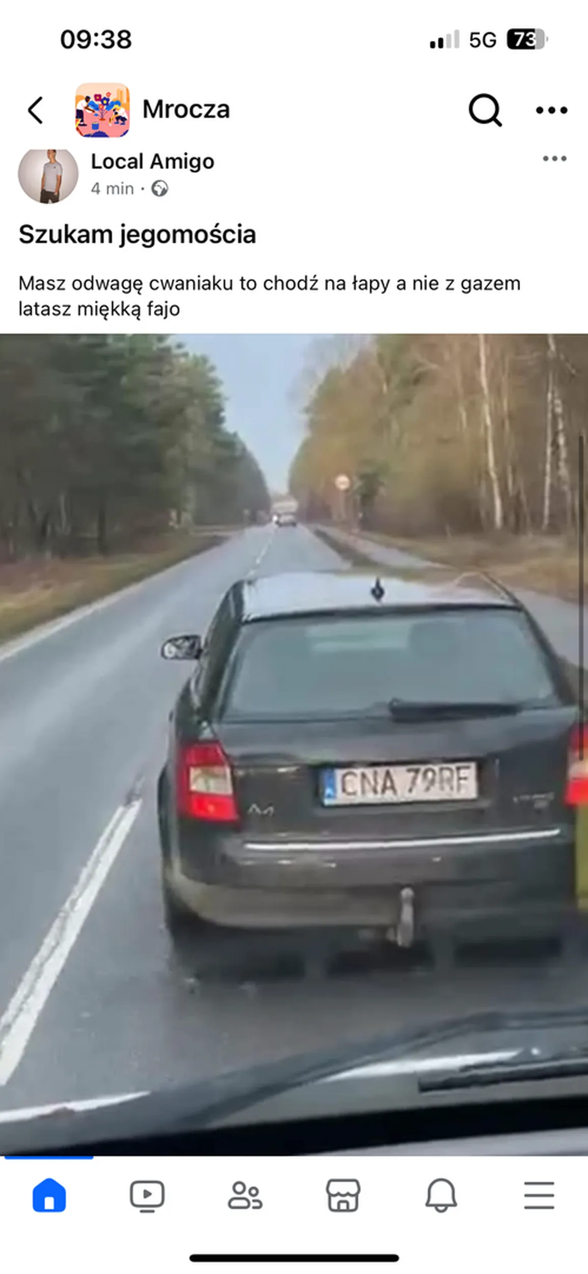 Chłop zapierdala jak przeciąg na 70 miał lekko ponad 120 wyprzedza, wyhamowywuje jak chciałem mu grzecznie wytłumaczyć to wyciągnął gaz miękką faja z mroczy