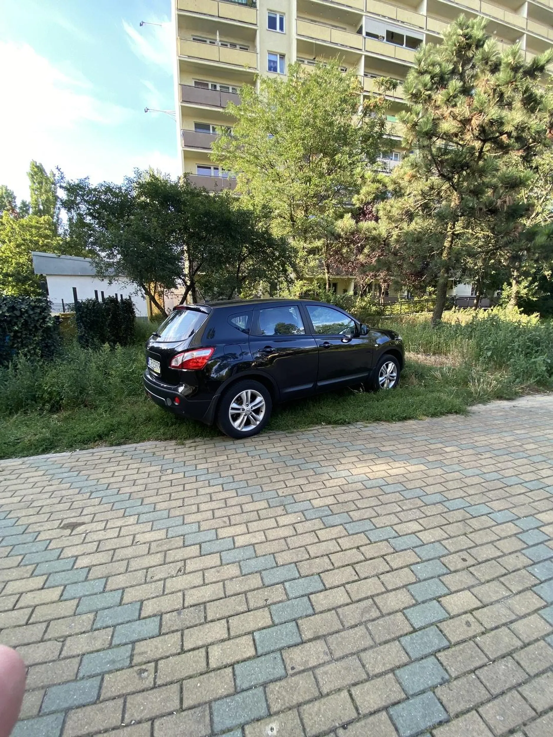 We wiosce mozesz parkować na swoim polu tutaj na trawie sie nie parkuje