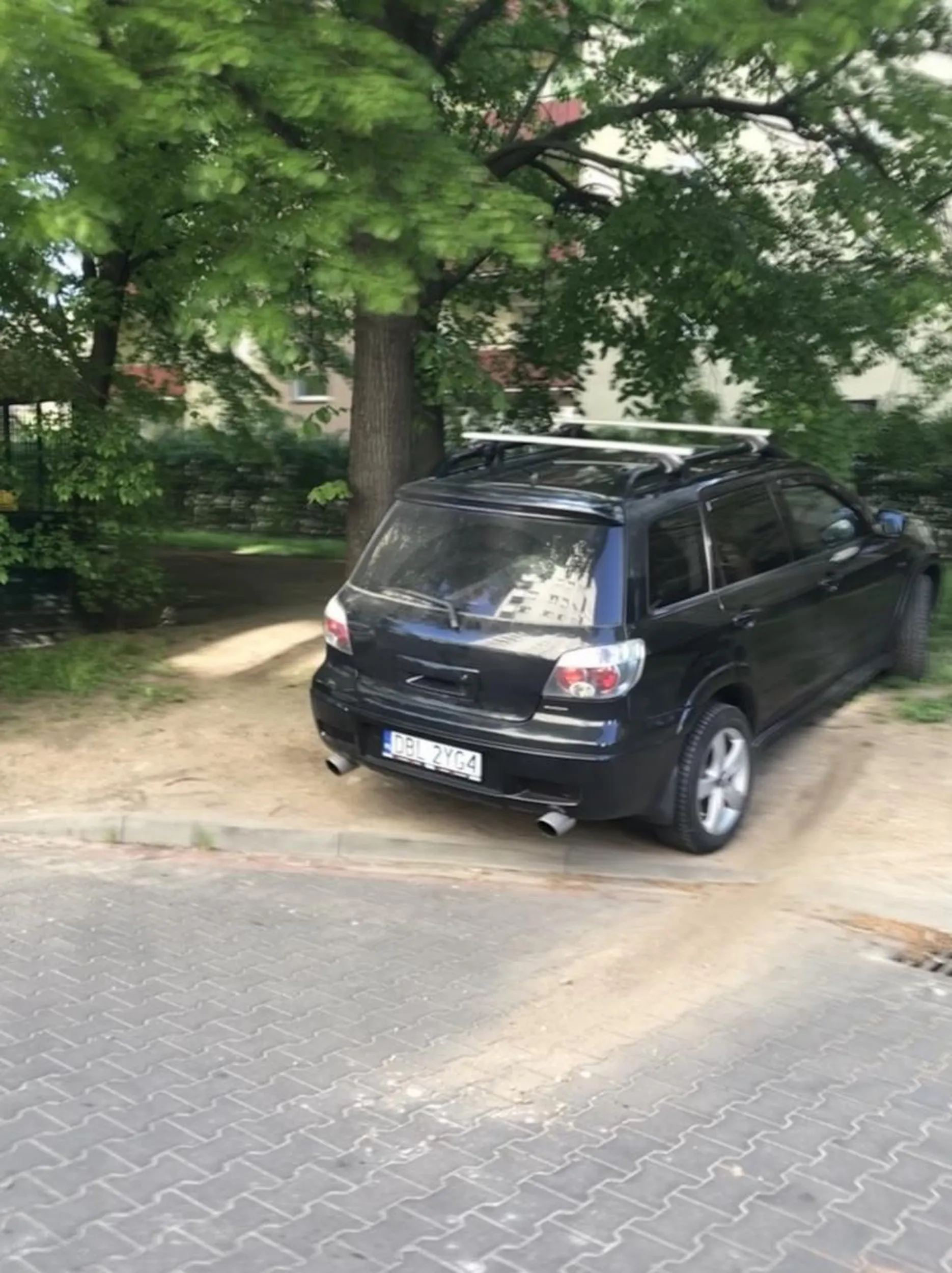 Żal patrzeć jak rozjeżdża trawnik…