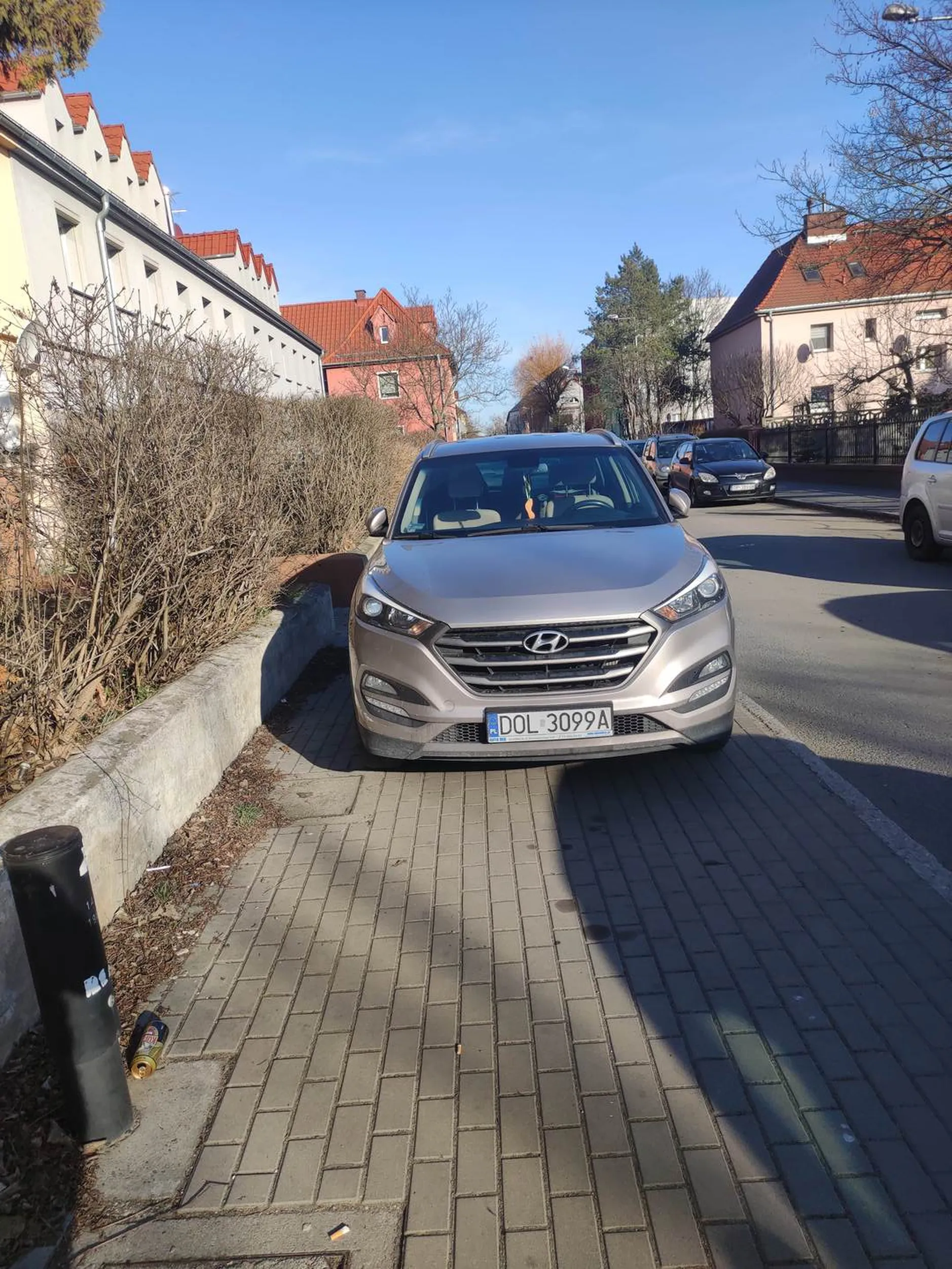 Notorycznie zastawia cały chodnik, nie można przejść z wózkiem inwalidzkim i dziecięcym. Przykre, że inni muszą cierpieć przez lenistwo tego kierowcy.