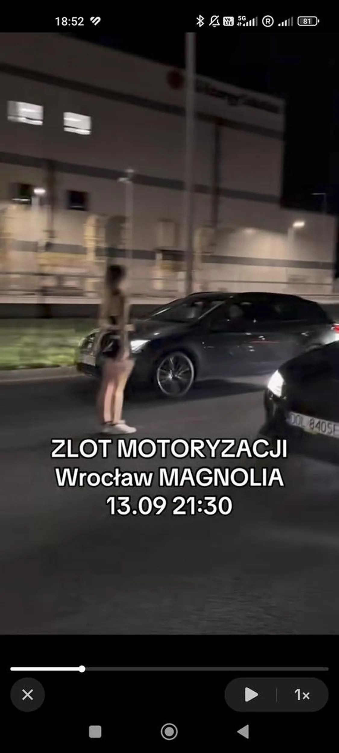 Pseudo kierowca tego auta bierze udział w nielegalnych wyścigach na drogach publicznych.