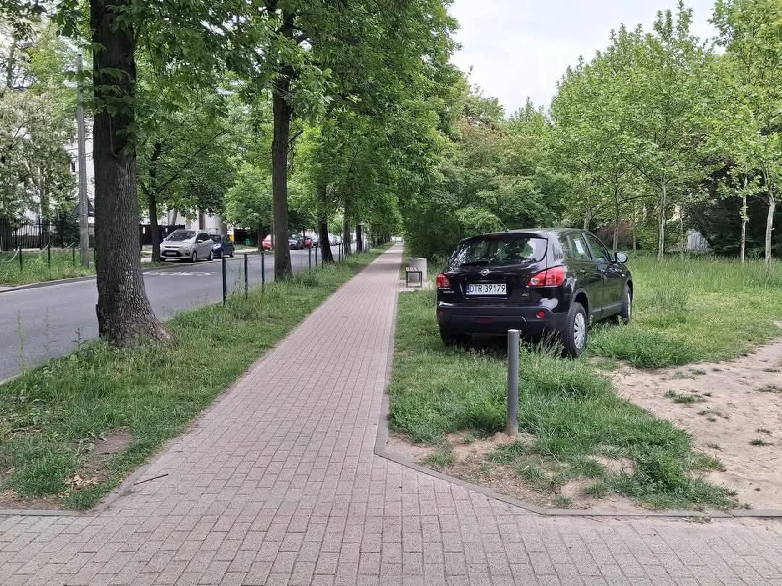 Pięknie zaparkowane. Jeszcze grilla postaw i sobie piknik zrób!