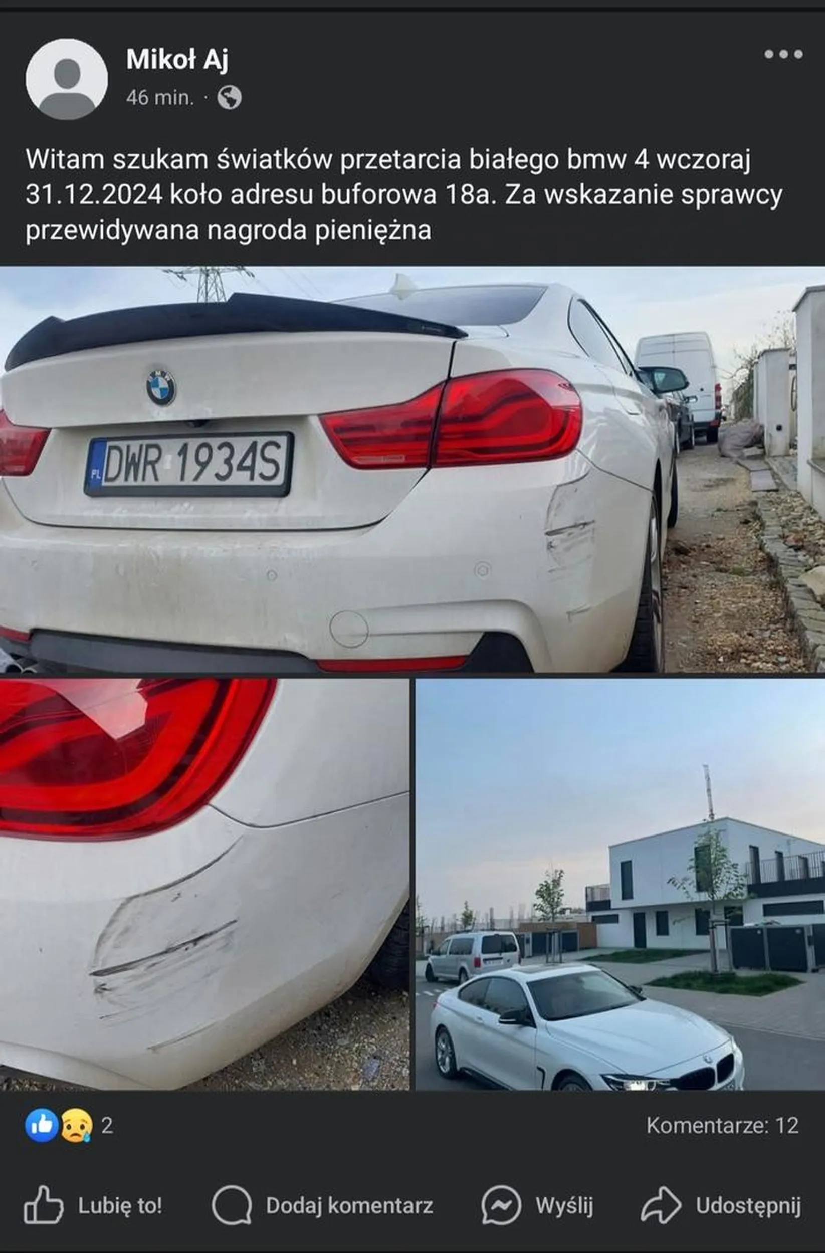 Parkuje jak burak, a później szuka kto mu auto przerysował ???