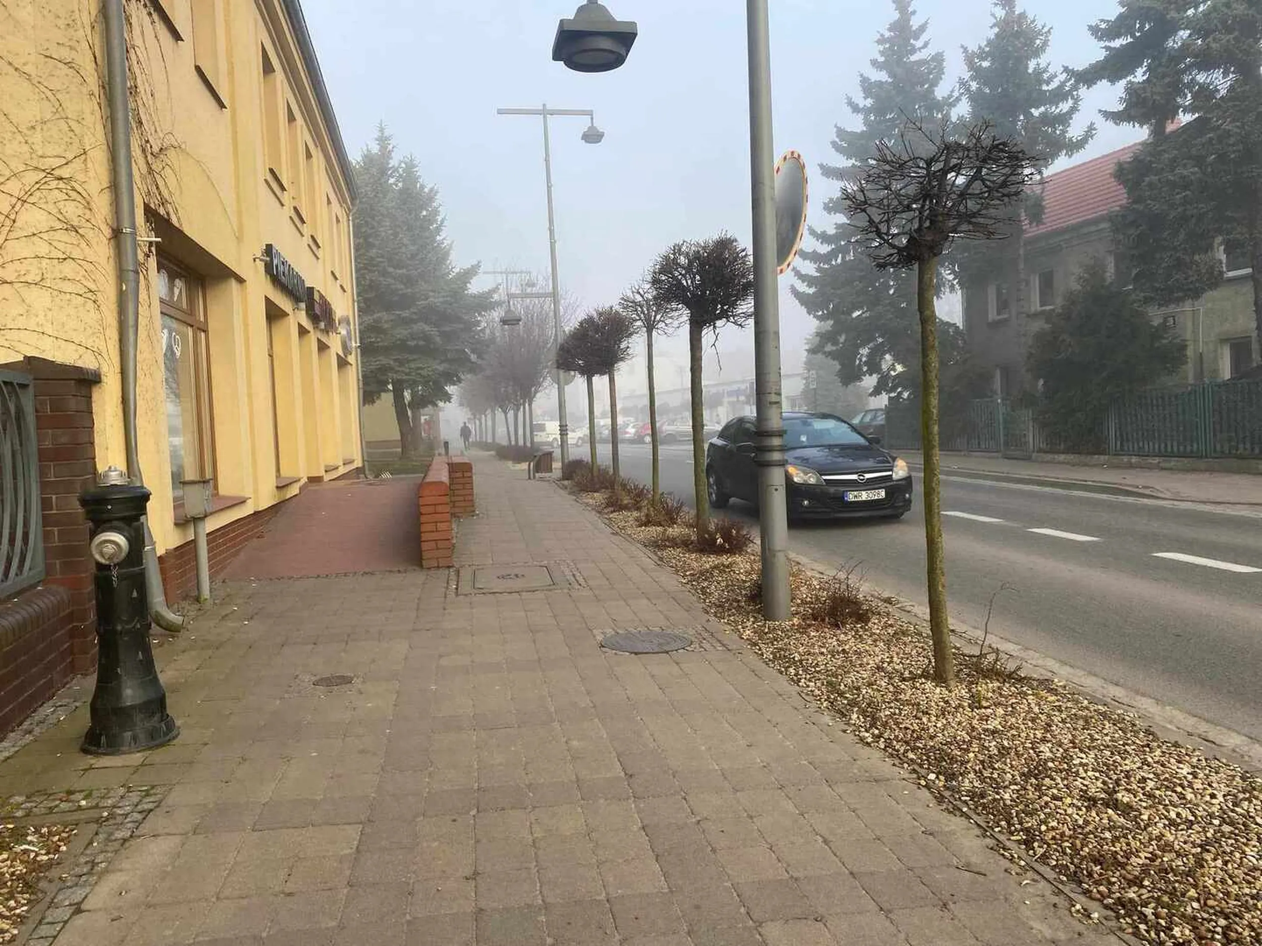 Wielka pani parkuje na drodze obok herta mimo że jest dosłownie obok cały wolny parking. Pierdolnięta