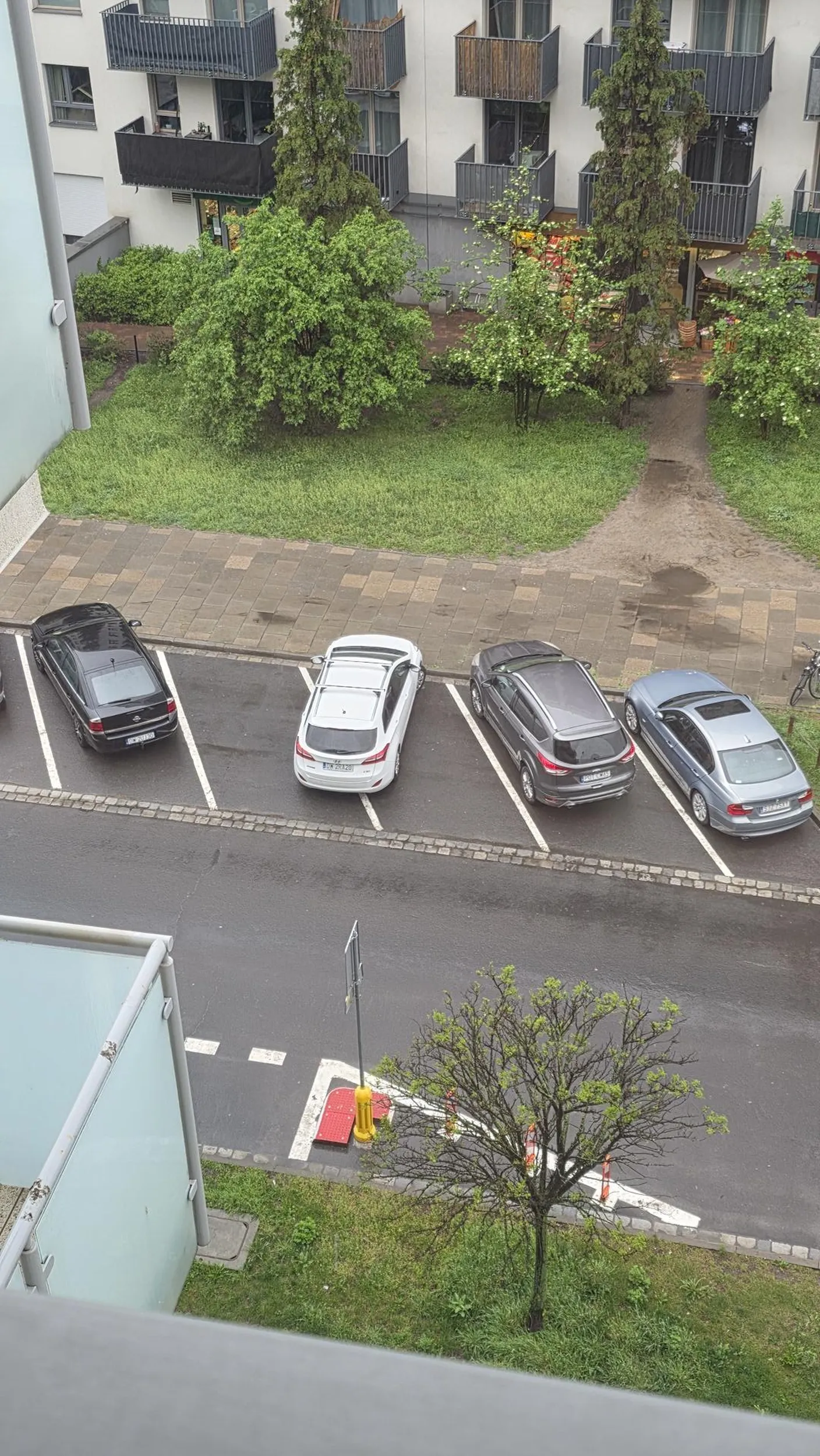 Idealne parkowanie w wyznaczonych liniach. Przecież szerokie auto mam.