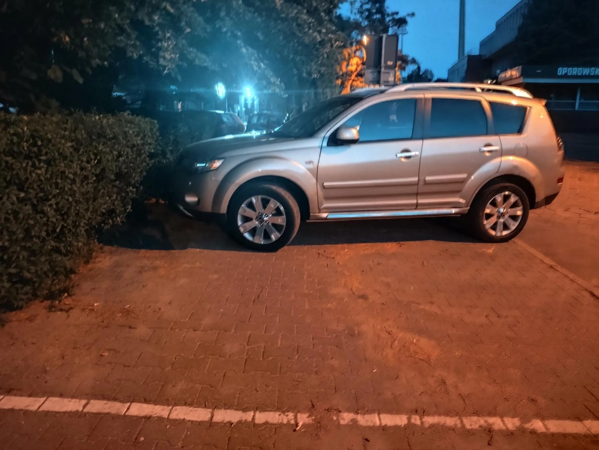 Nie wiem czym się parkujący kierował.