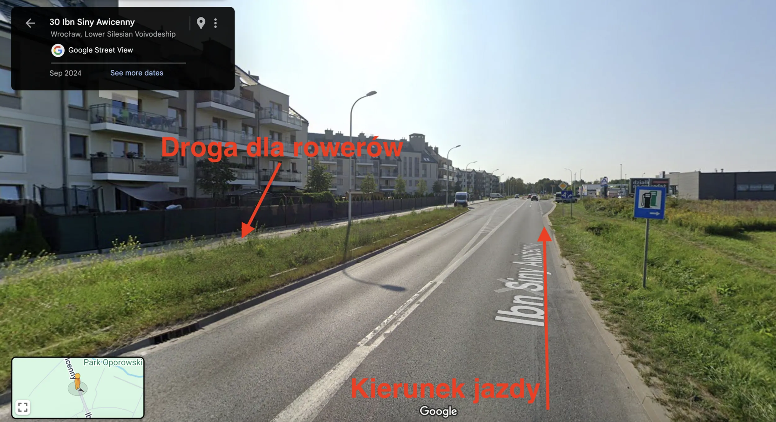 Wyjaśnię Ci coś, to może następnym razem zastanowisz się zanim zaczniesz walić w klakson i zatrzymywać się na środku drogi tylko po to, żeby otworzyć okno i powydzierać się na innych uczestników ruchu. Posłużę się odpowiednim artykułem z prawa o ruchu drogowym: Art. 33. § 1. Kierujący rowerem lub hulajnogą elektryczną jest obowiązany korzystać z drogi dla rowerów, drogi dla pieszych i rowerów lub pasa ruchu dla rowerów, JEŻELI SĄ ONE WYZNACZONE DLA KIERUNKU, W KTÓRYM SIĘ PORUSZA LUB ZAMIERZA SKRĘCIĆ. Twoja reakcja na sytuację, w której na dwie minuty musiałeś zwolnić w terenie zabudowanym do 20 km/h świadczy o tym, że najprawdopodobniej nie liczy się dla Ciebie nic poza czubkiem własnego nosa, ale spróbuj na moment postawić się w sytuacji rowerzysty, a jest szansa, że zrozumiesz dlaczego przepisy są skonstruowane właśnie w ten sposób. Jeśli w kierunku jazdy nie ma wyznaczonej drogi dla rowerów, rowerzysta jedzie przy prawej krawędzi jezdni. Jak tylko pojawia się taka możliwość, zjeżdża