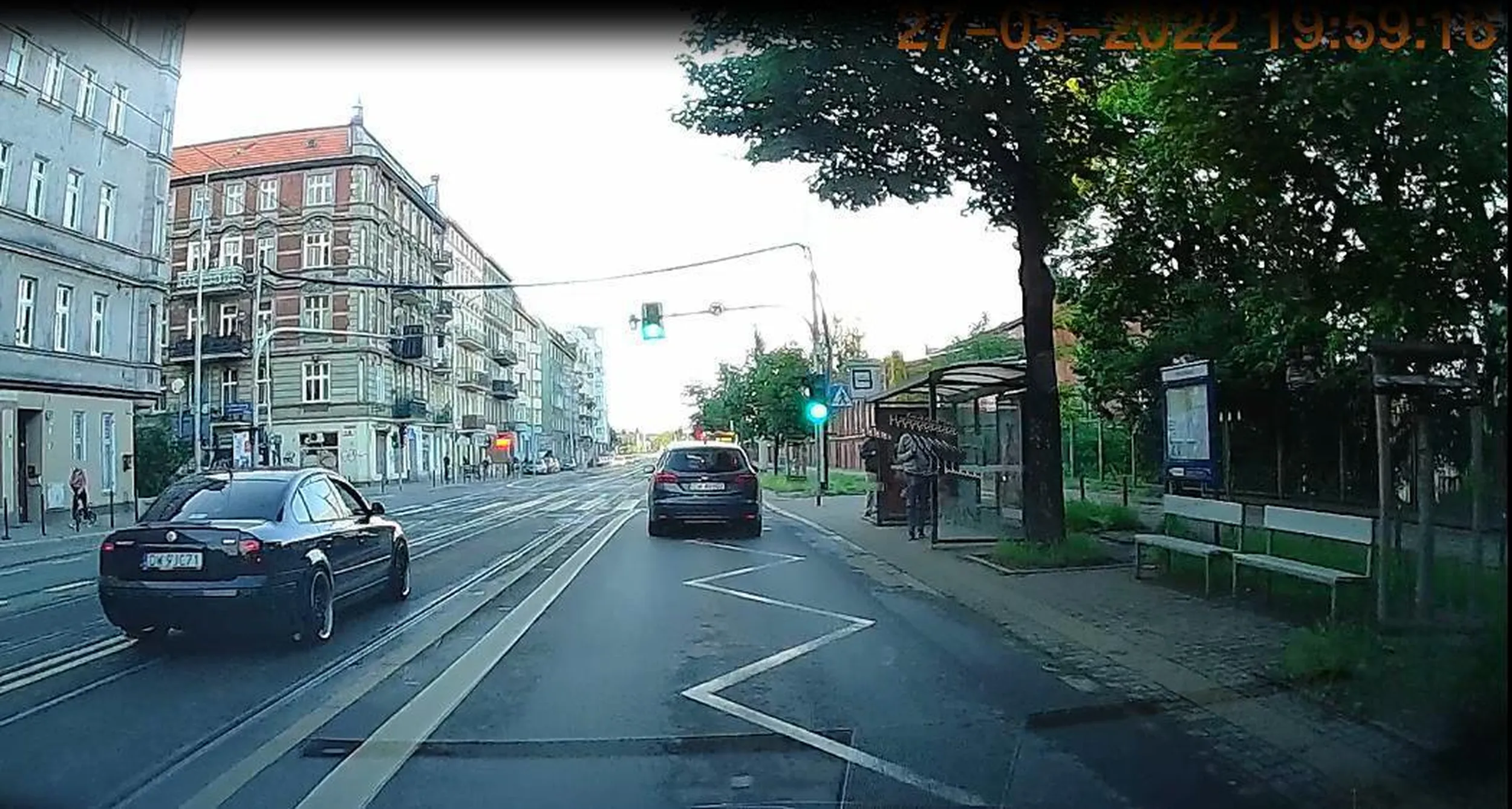 jazda bus pasem - Trzebnicka