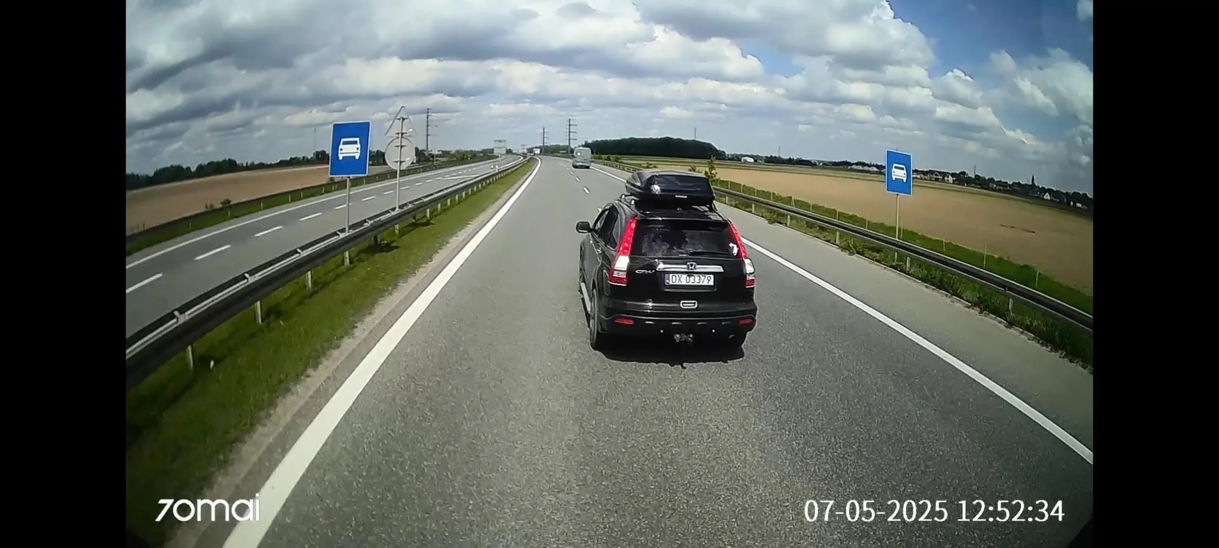 Zajechanie i wyhamowanie ciężarówki