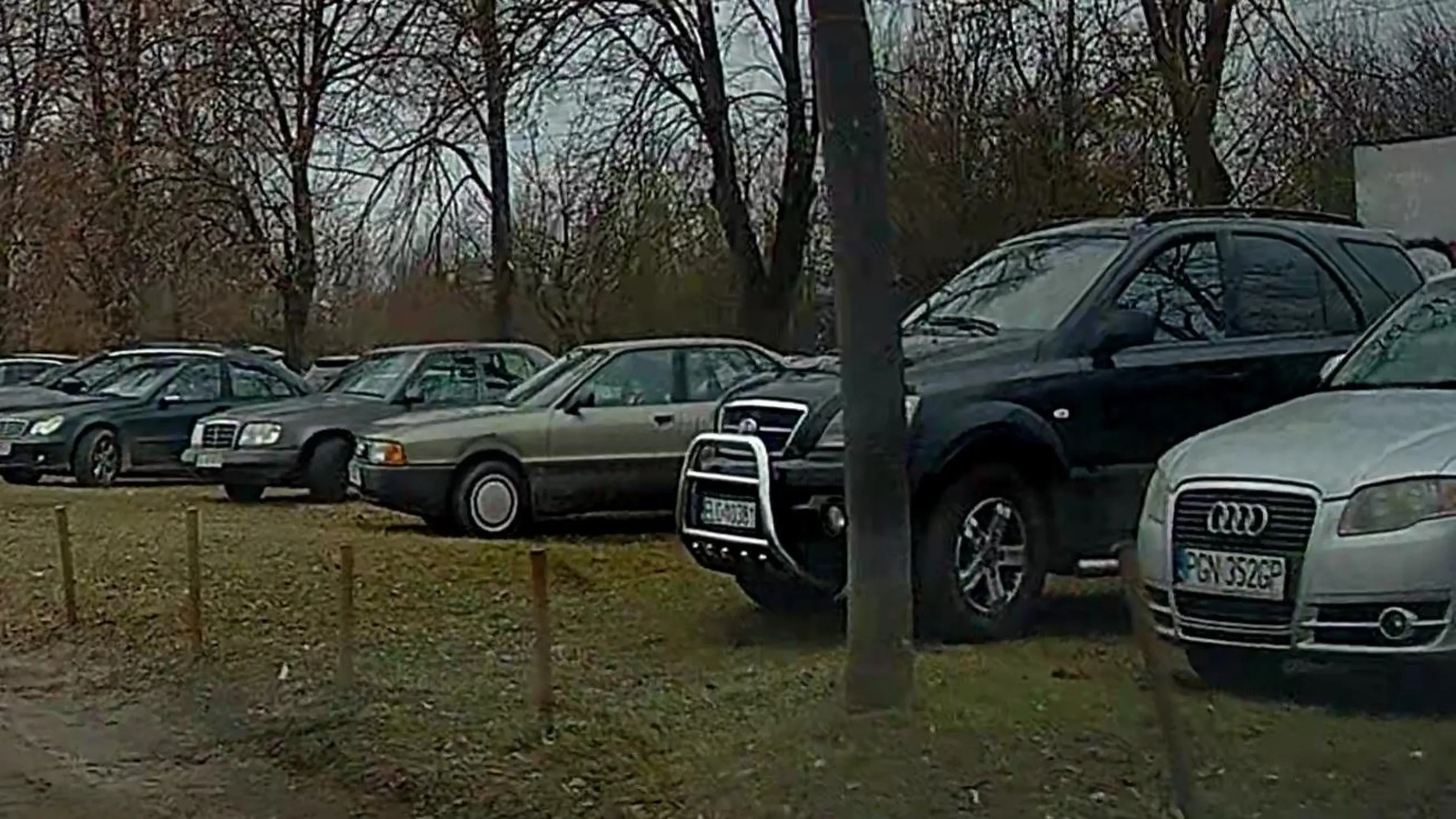 Rozjeżdża trawniki