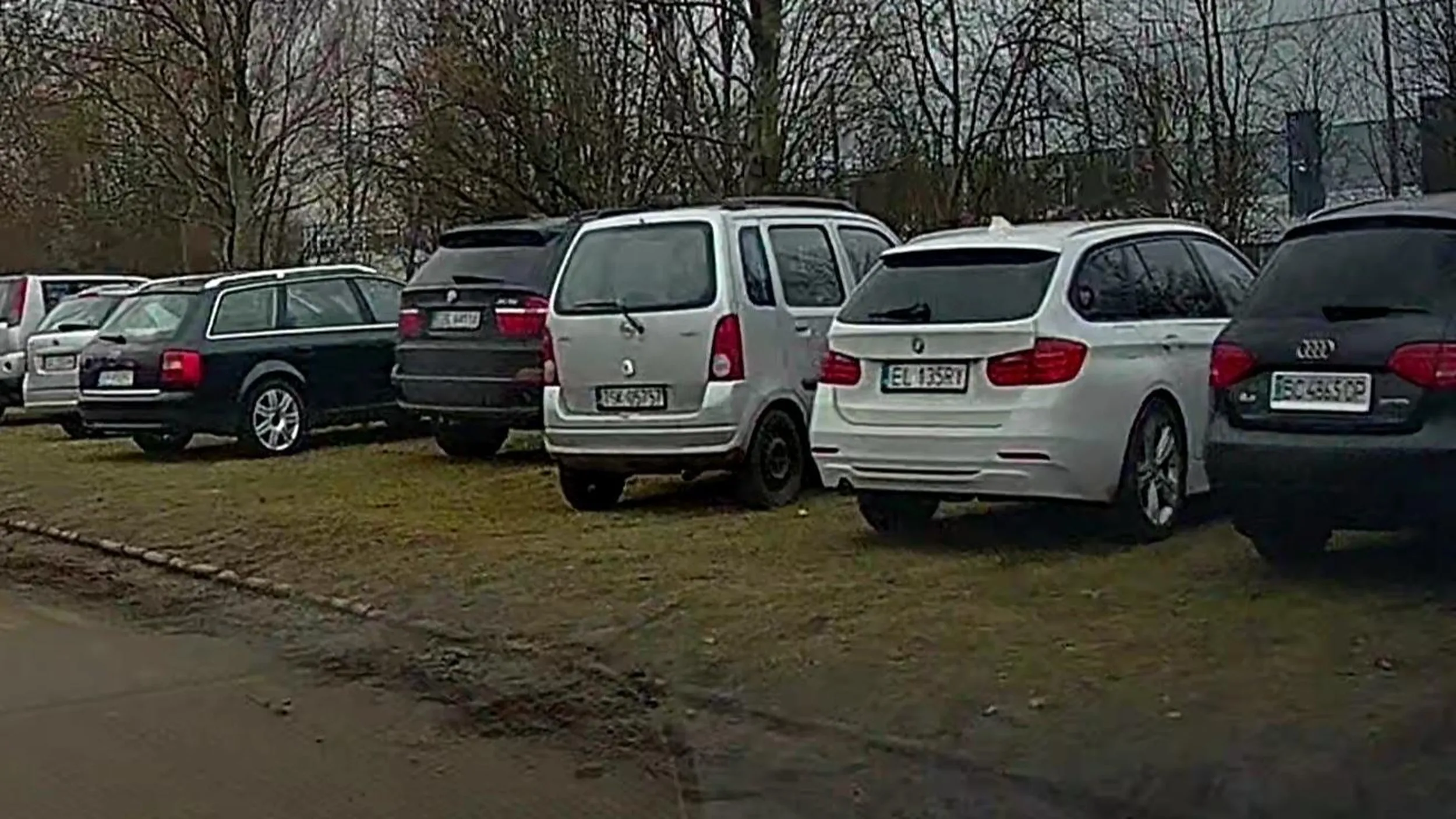 Rozjeżdża trawniki we własnym mieście