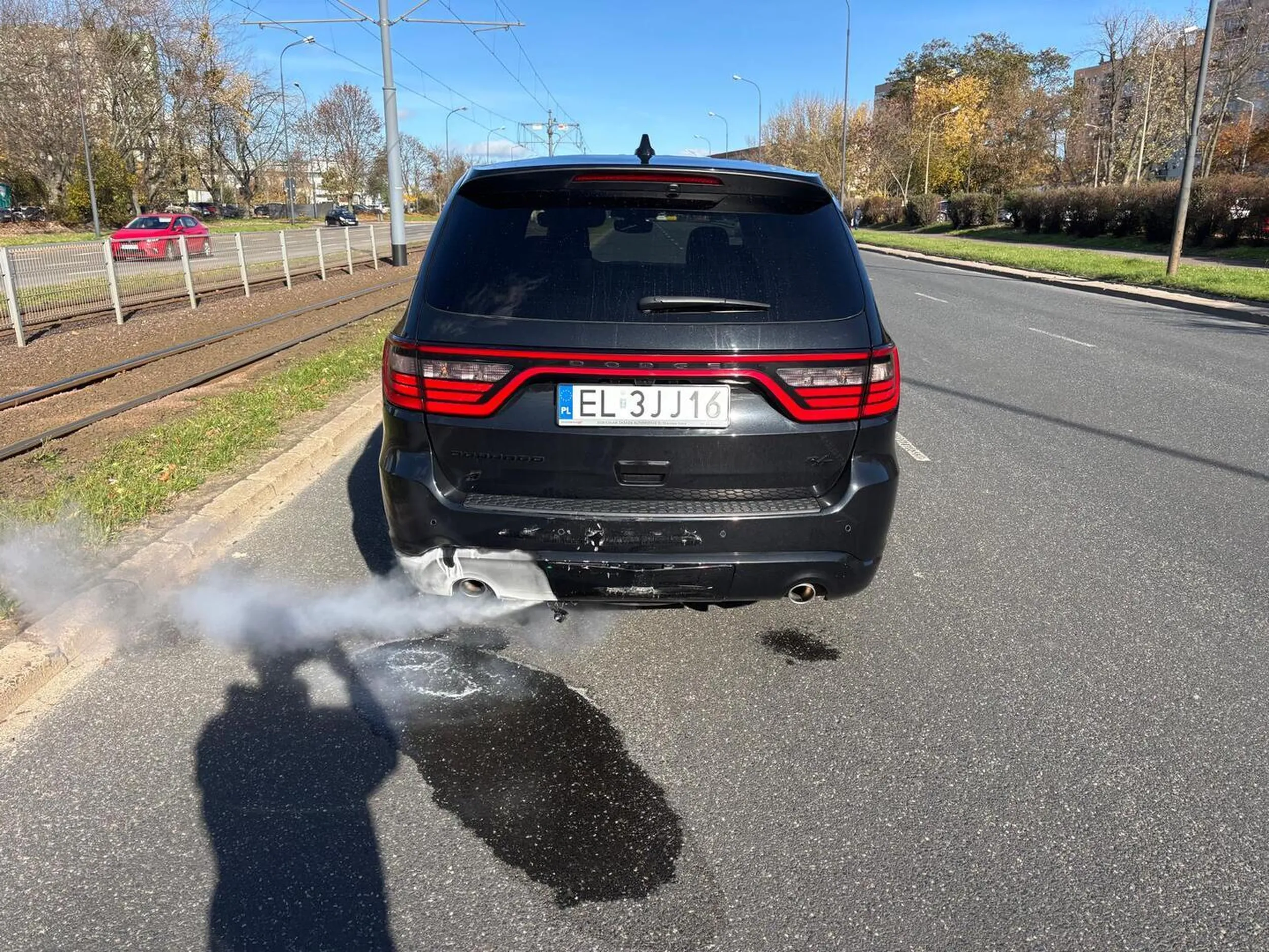 Ten gosciu (EL3JJ16) to psychol kierowca Wyprzedził i zahamował gwałtownie  zostala potracona przez audi I jeszcze tego psychol wyzywa do kierowcy czyli audi