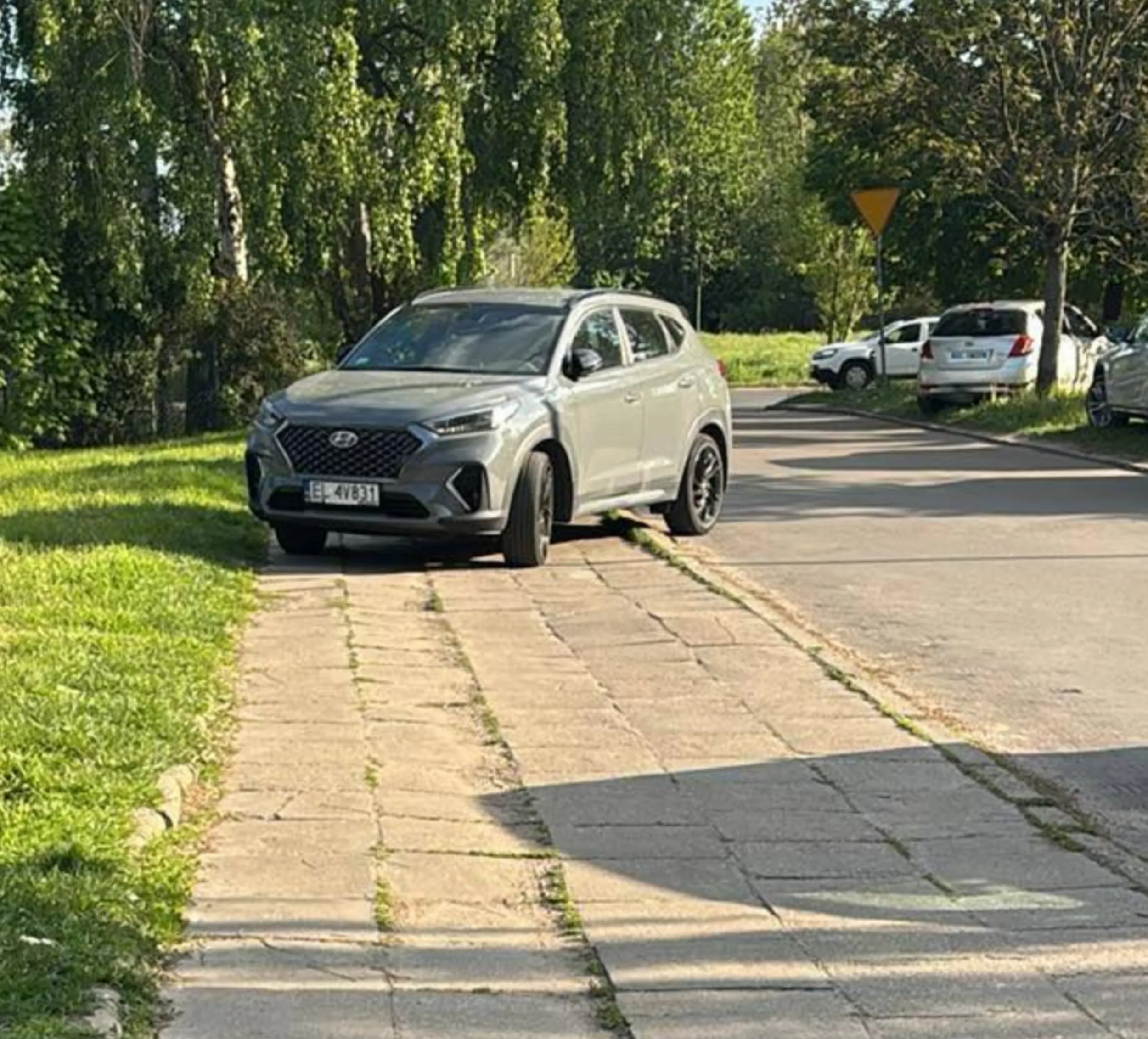 Zastawia samochodem chodnik, żeby uprawiać seks - chłop z chłopem!