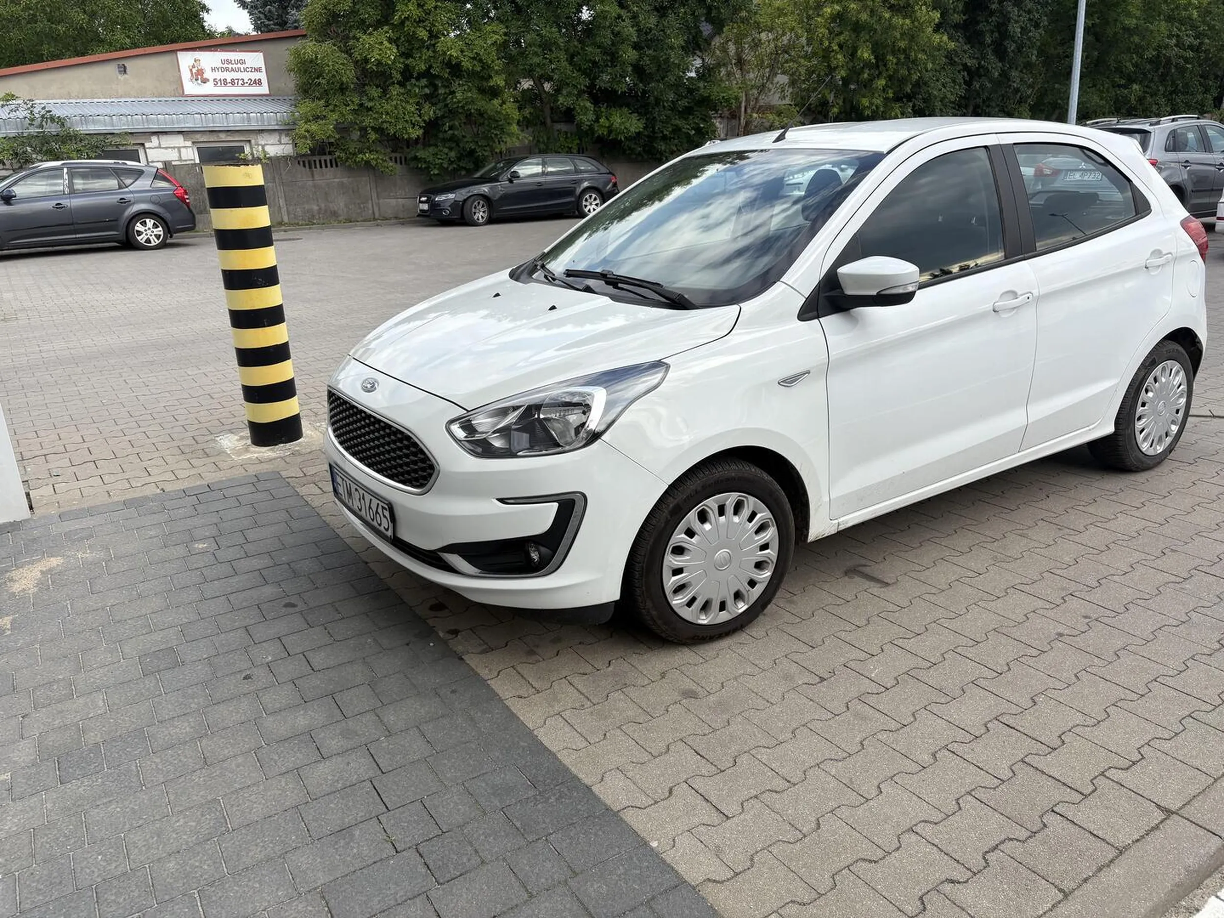 Kretyn. Zaparkował na krawężniku czy jak tam. Miałeś jedno zadanie i tak je spieprzyles. Miał parę metrów dalej wolne miejsca parkingowe.