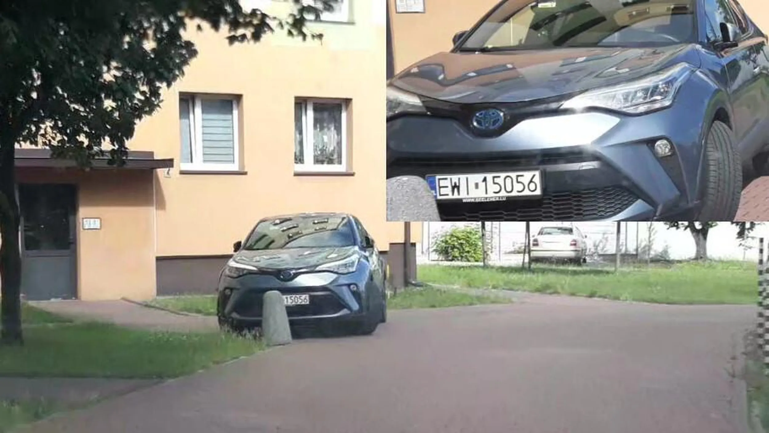 Droga pożarowa, zakaz postoju, parkowanie na chodniku. Obok pełno wolnych miejsc parkingowych, ale musi stanąć pod samymi drzwiami, szkoda butów.