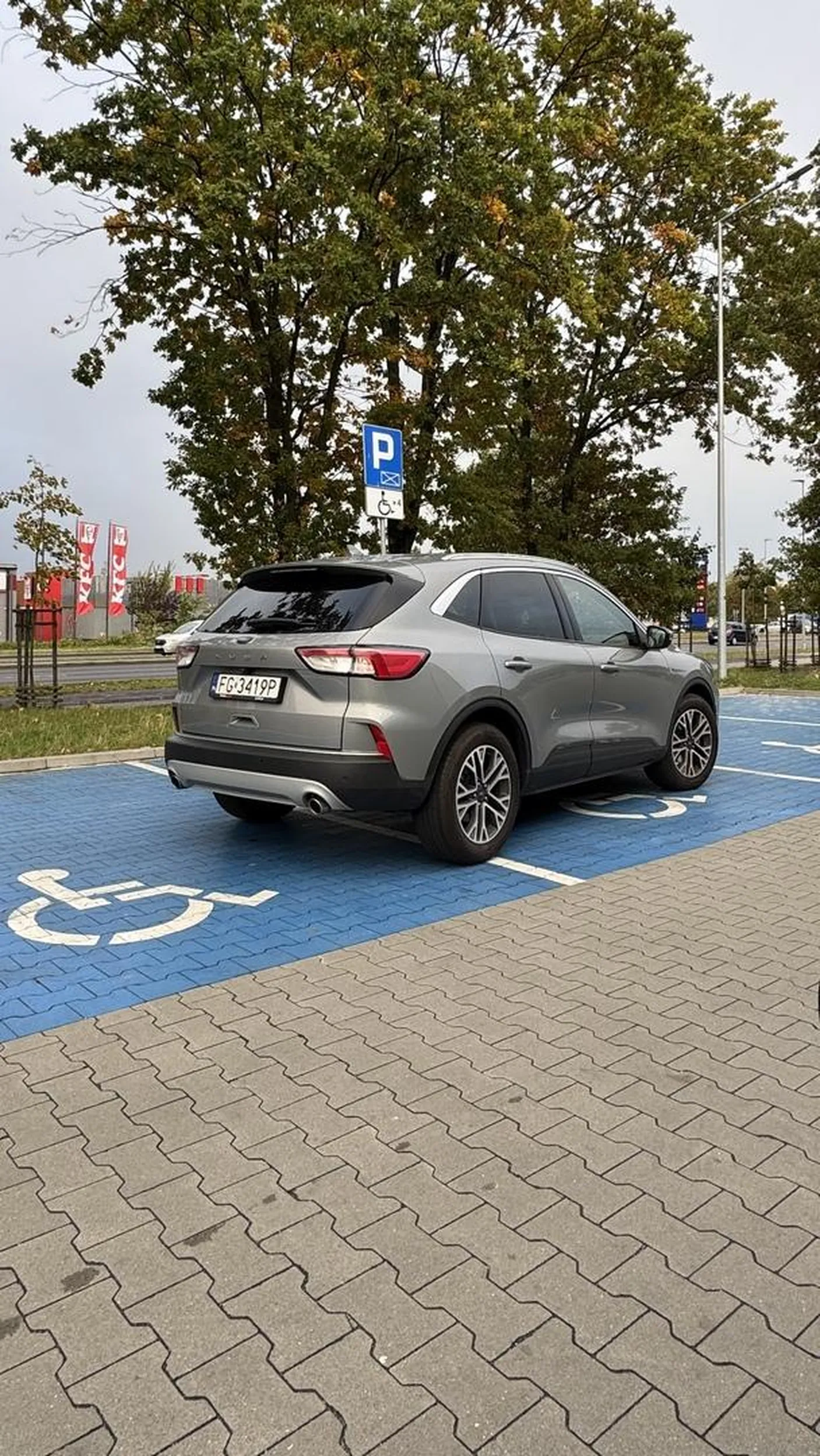 To jest poziom najwyższy, brak karty inwalidy za szybą i zajęte dwa miejsca, patologia ?