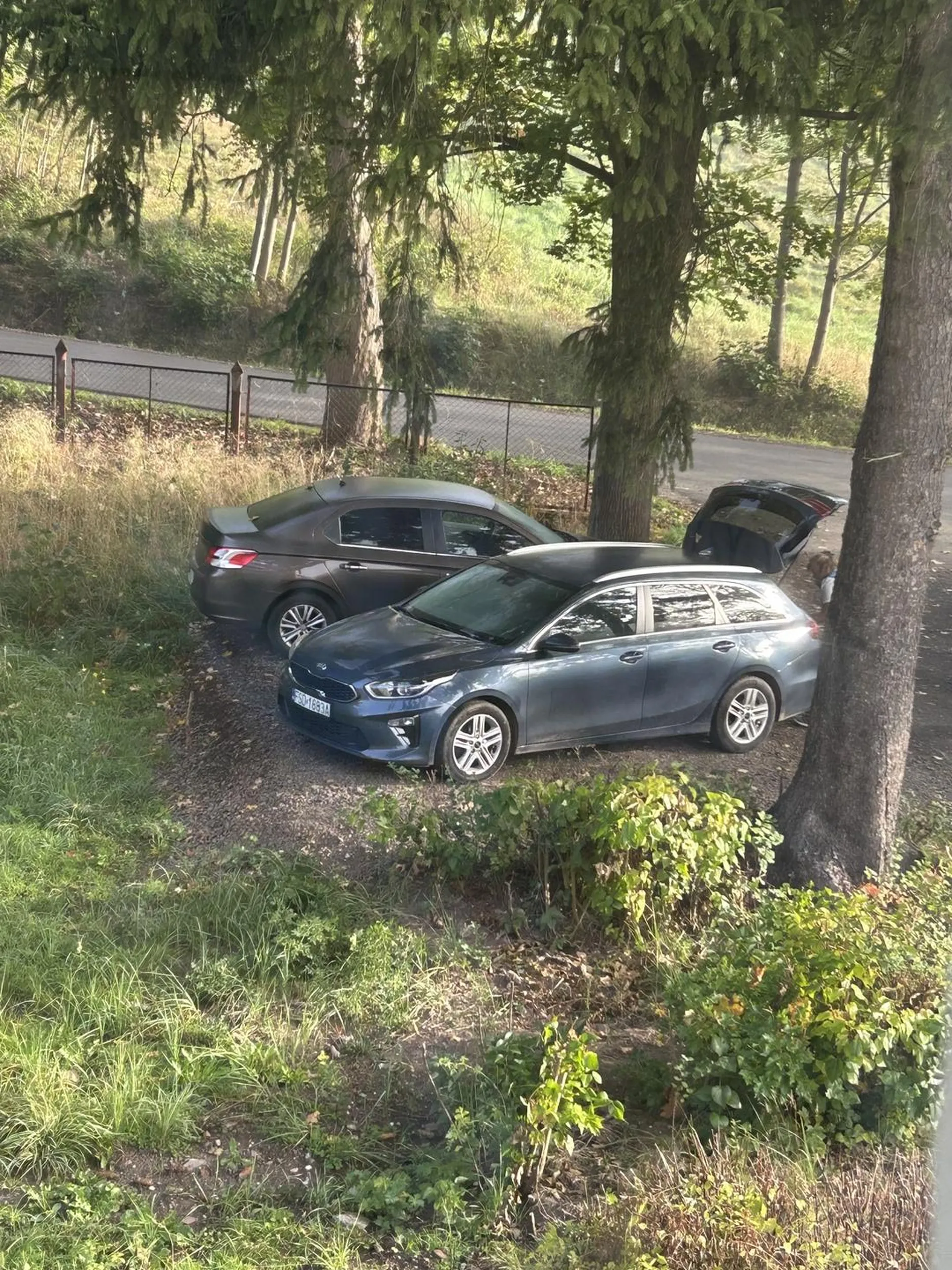 Parking na 3 auta, ale ktoś stwierdził, że jednak nie