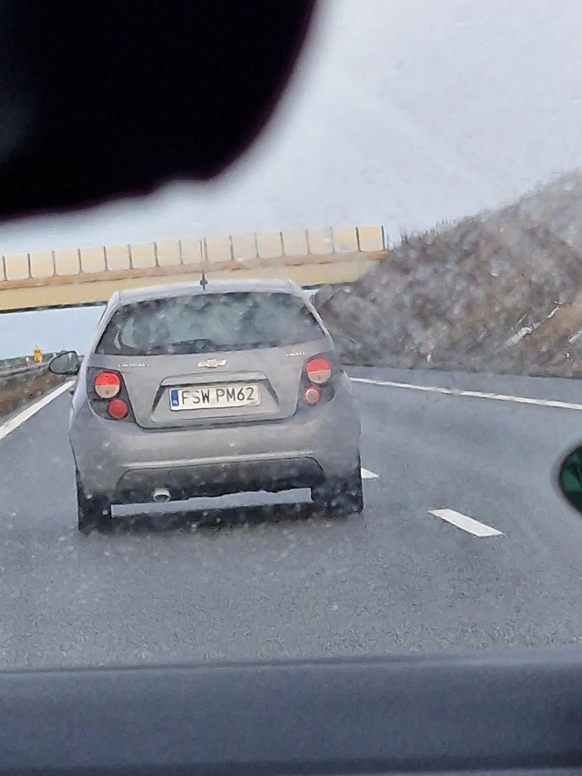 Nie umie zachować się na autostradzie