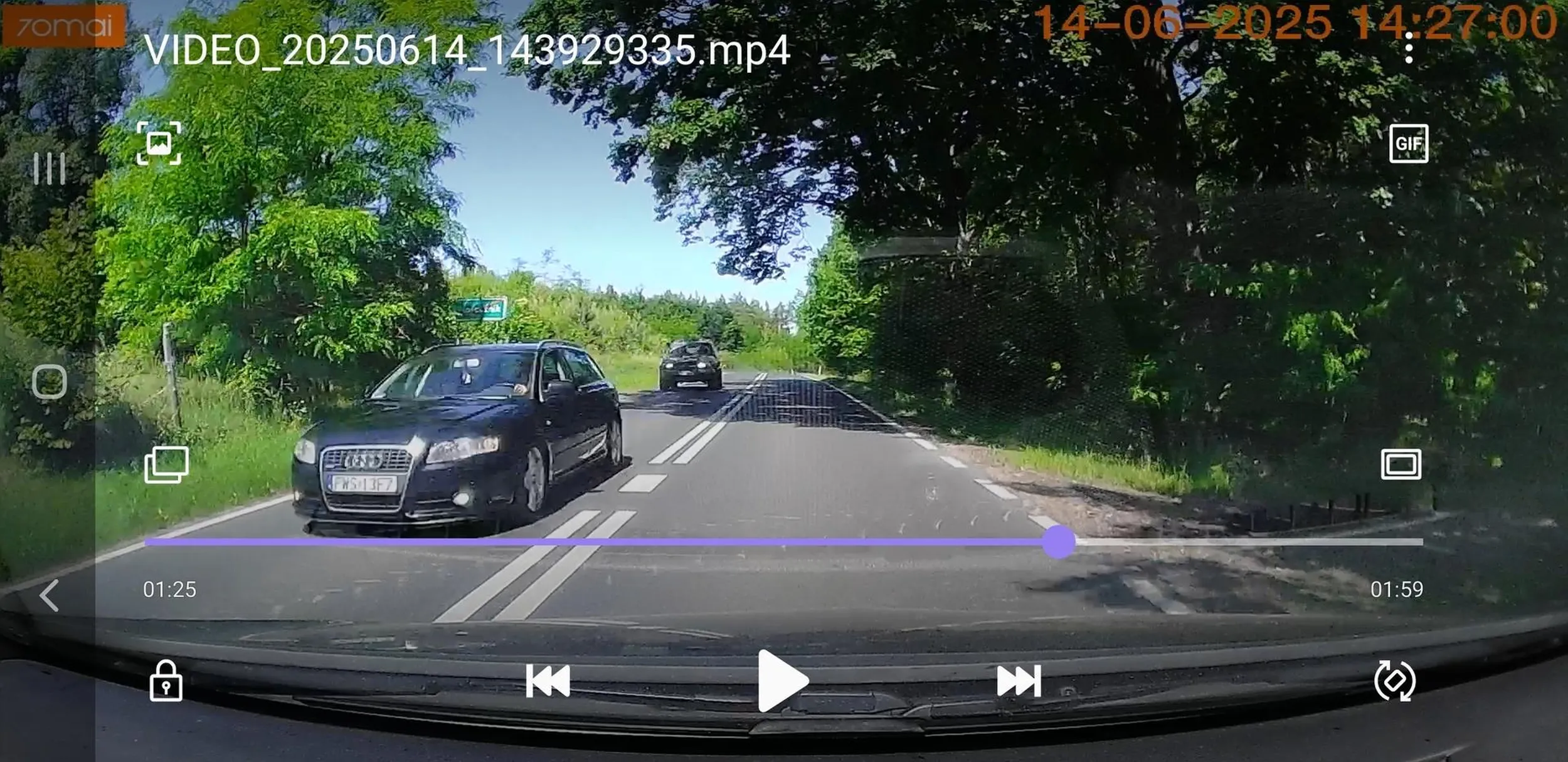 Jazda na czołówkę, na podwójnej ciągłej .