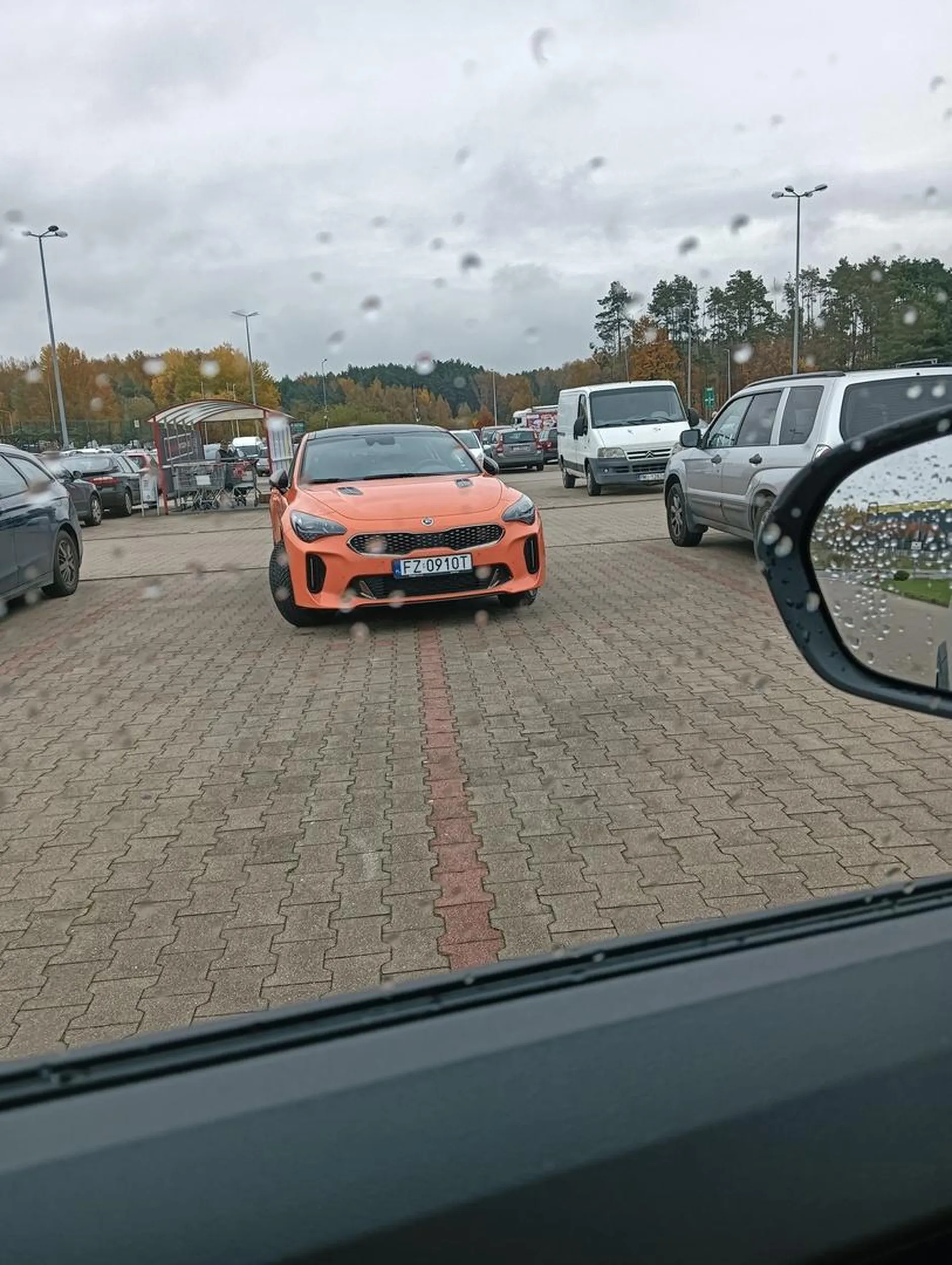 Brak słów. Gościu chyba ślepy i głupi ... Ładnie zaparkował ?