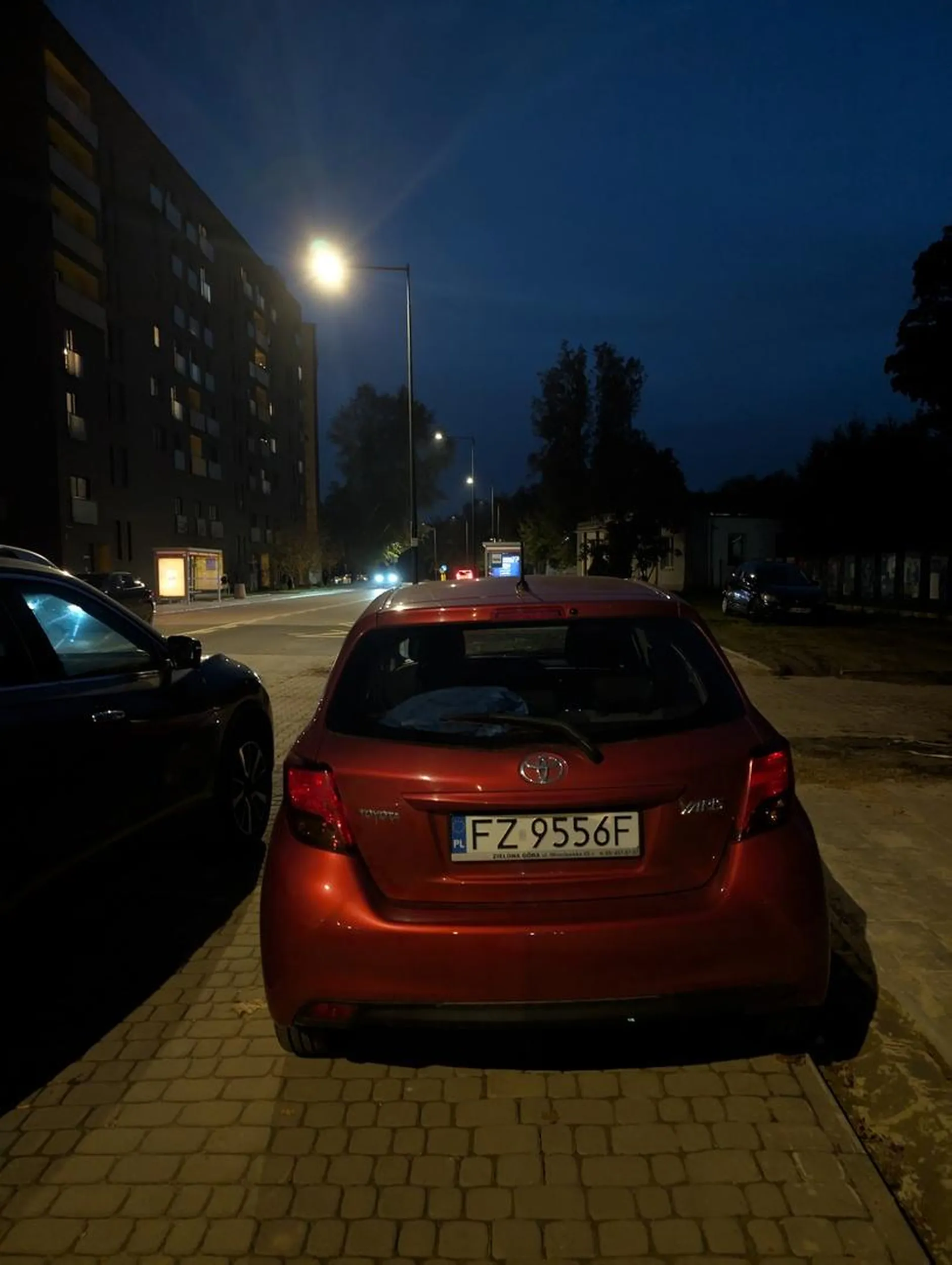 Fotki strzeliłem jak szedłem na zakupy, wracając akurat spotkałem Panią która wracała do auta z pieskiem po spacerku... ręce mi opadły, wsiadła i odjechała.