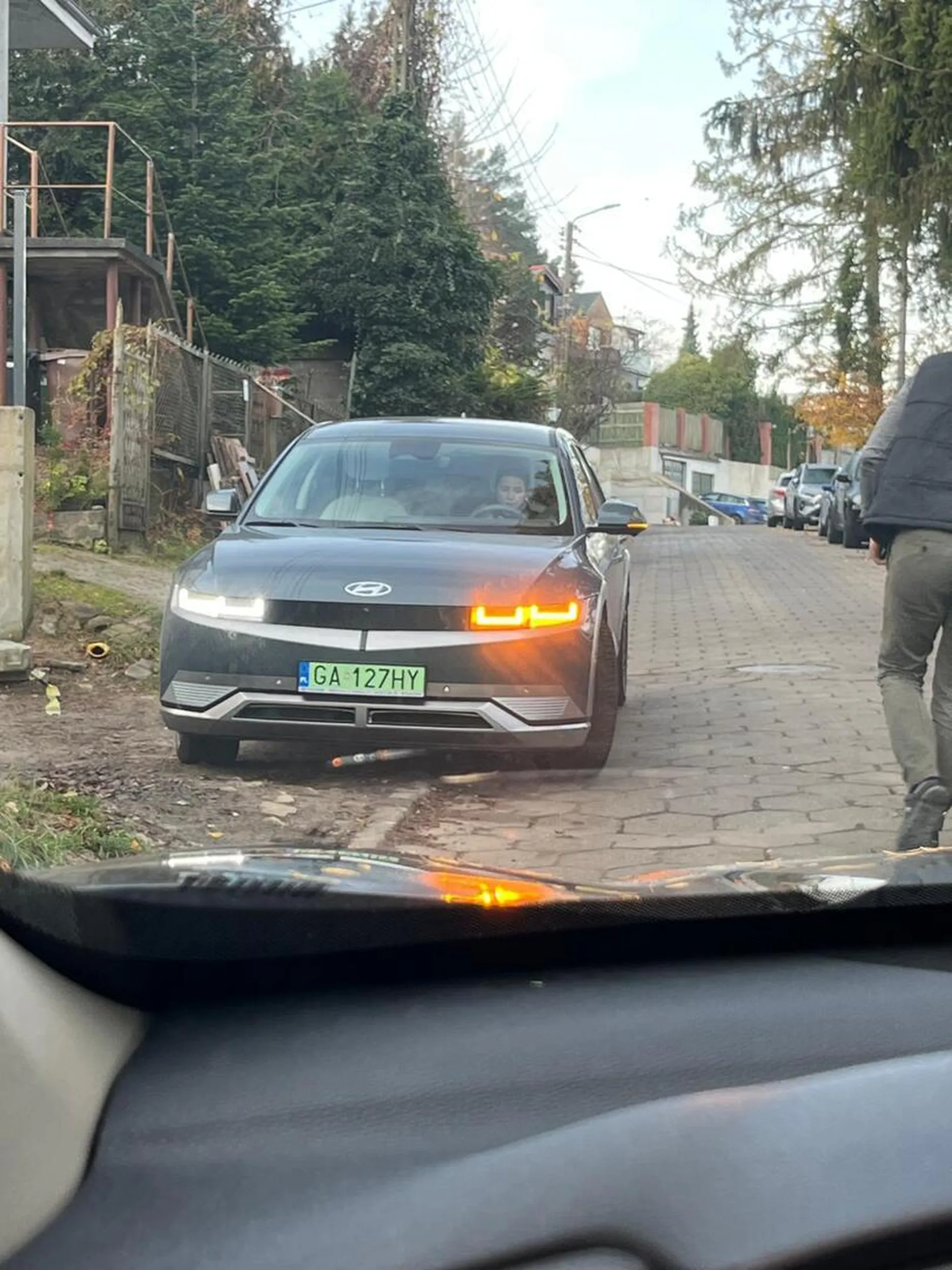 pani postanowila sie zatrzymac i sobie postac, blokujac droge...