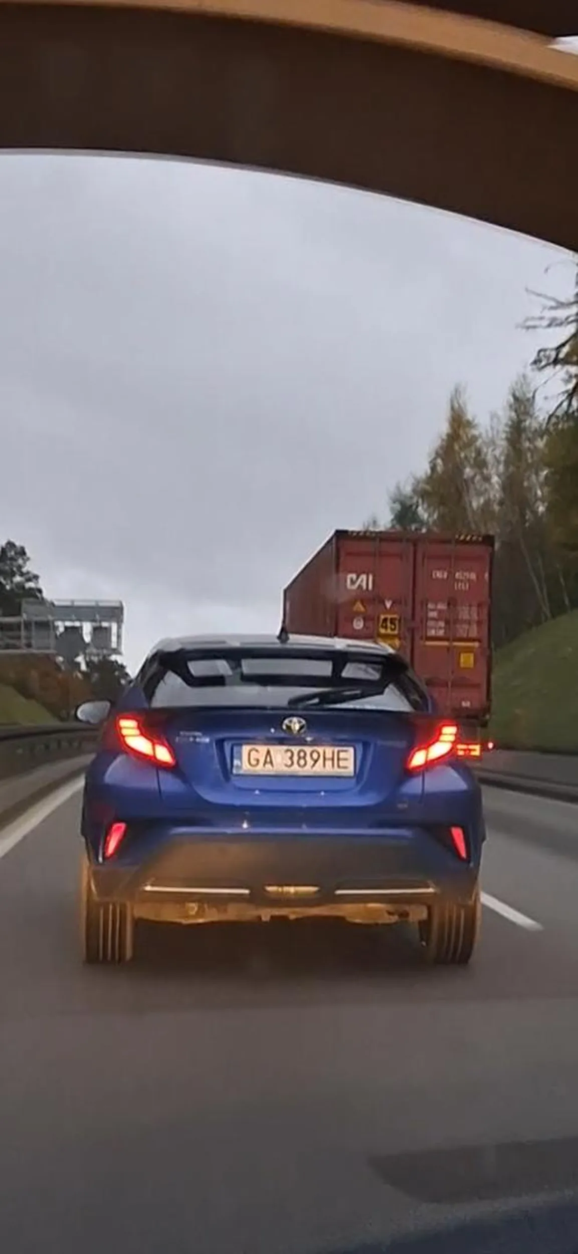 Pokraka na obwodnicy to ciężarówka pod górę jedzie szybciej